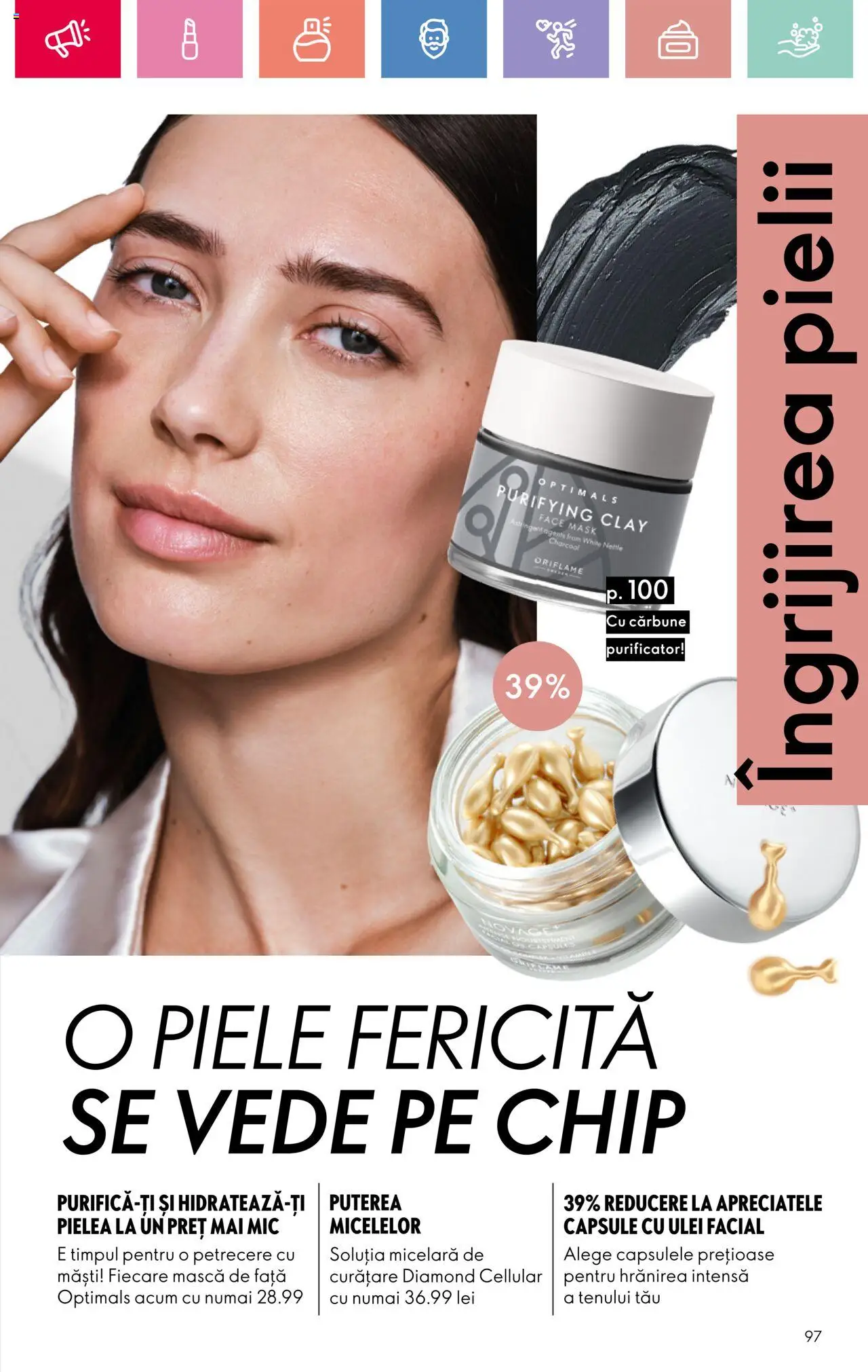 Catalog Oriflame 23 Martie - 12 Aprilie 2025 | Pagina 97 | Produse: Capsule cu ulei, Ulei