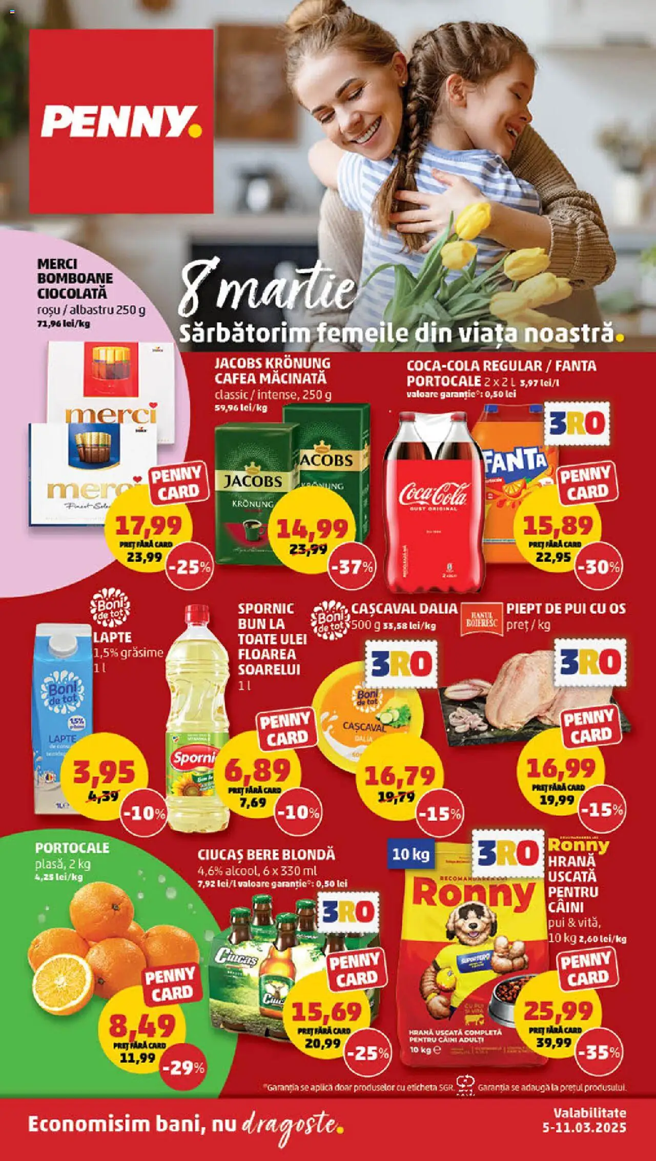 Catalog PENNY Market 5 - 11 Martie 2025 | Pagina 1 | Produse: Köpek çiti, Lapte, Ulei, Bere