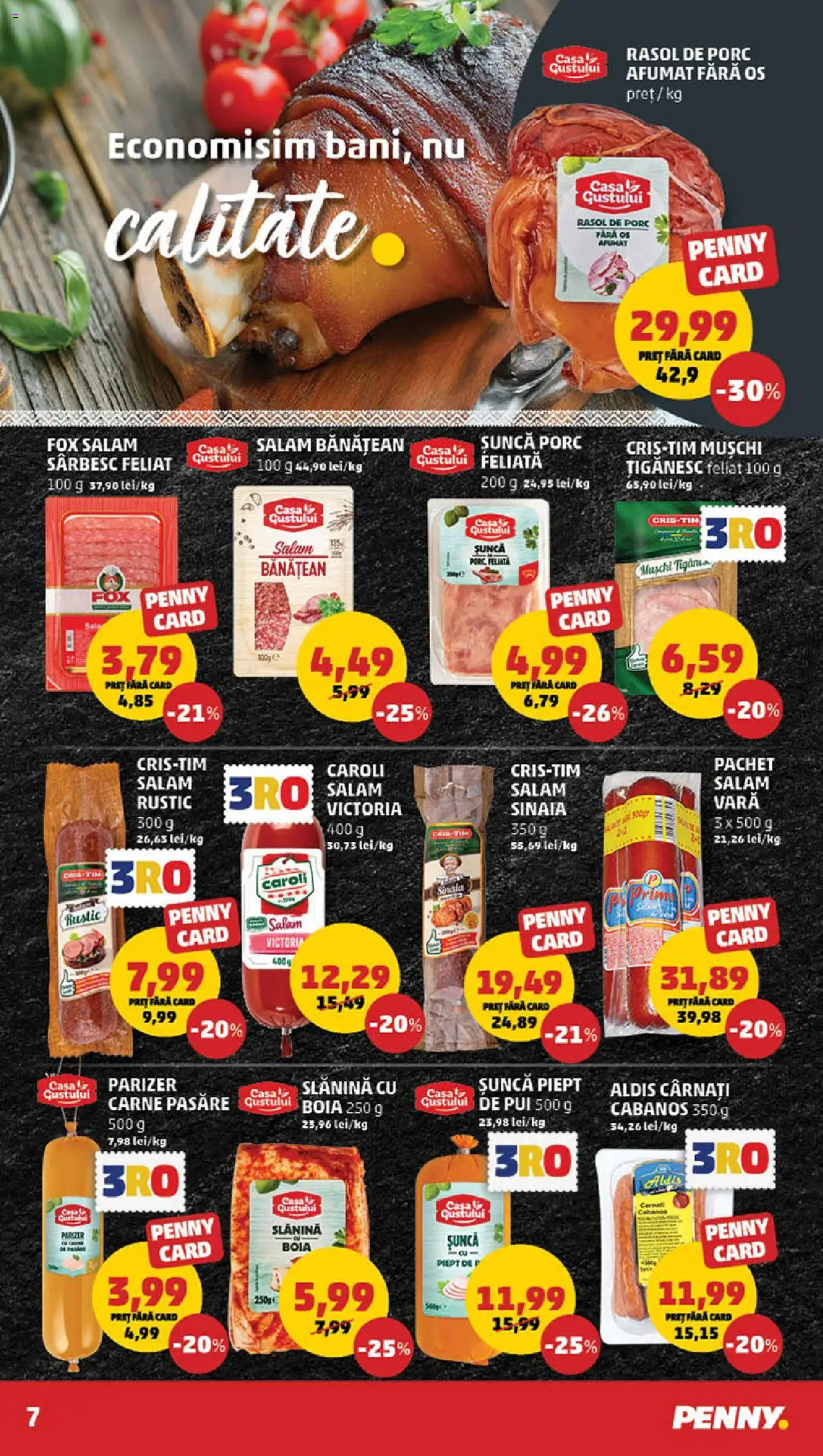 Catalog PENNY Market 5 - 11 Martie 2025 | Pagina 7 | Produse: Salam, Șuncă, Parizer, Cârnați