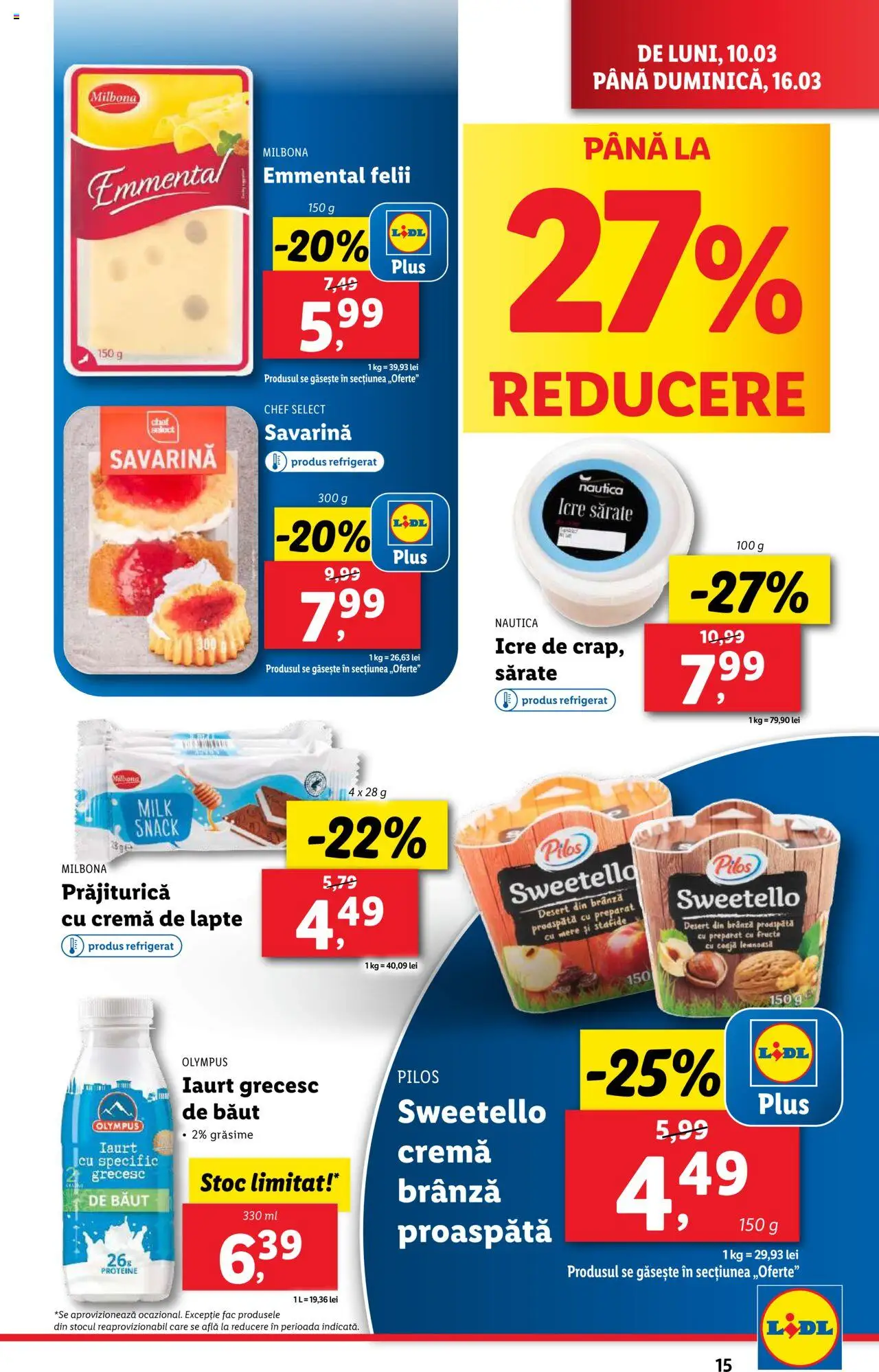 Catalog LIDL 10 - 16 Martie 2025 | Pagina 15 | Produse: Toplar, Lapte, Mere, Stafide