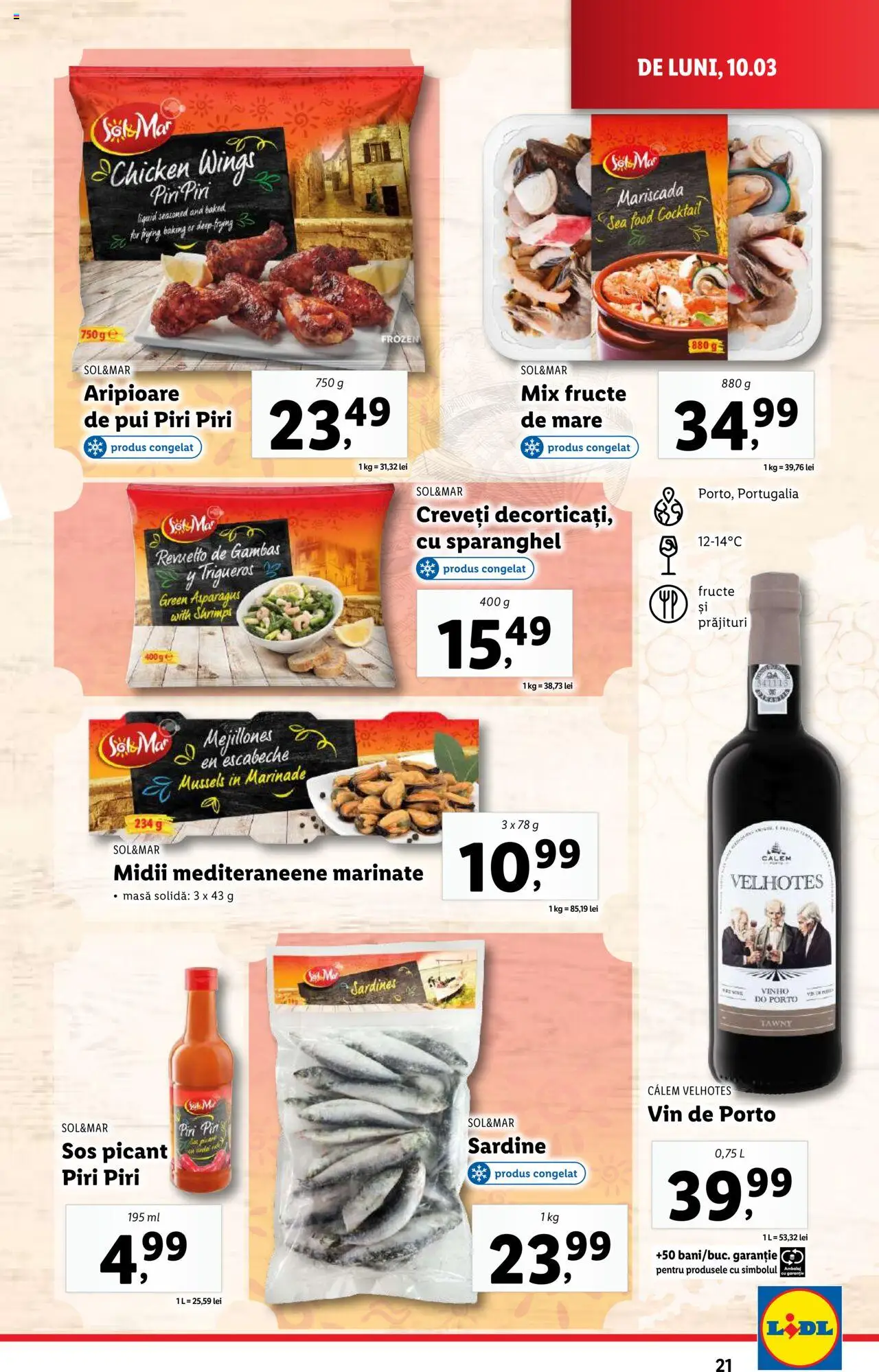 Catalog LIDL 10 - 16 Martie 2025 | Pagina 21 | Produse: Masă, Mix fructe, Vin, Fructe