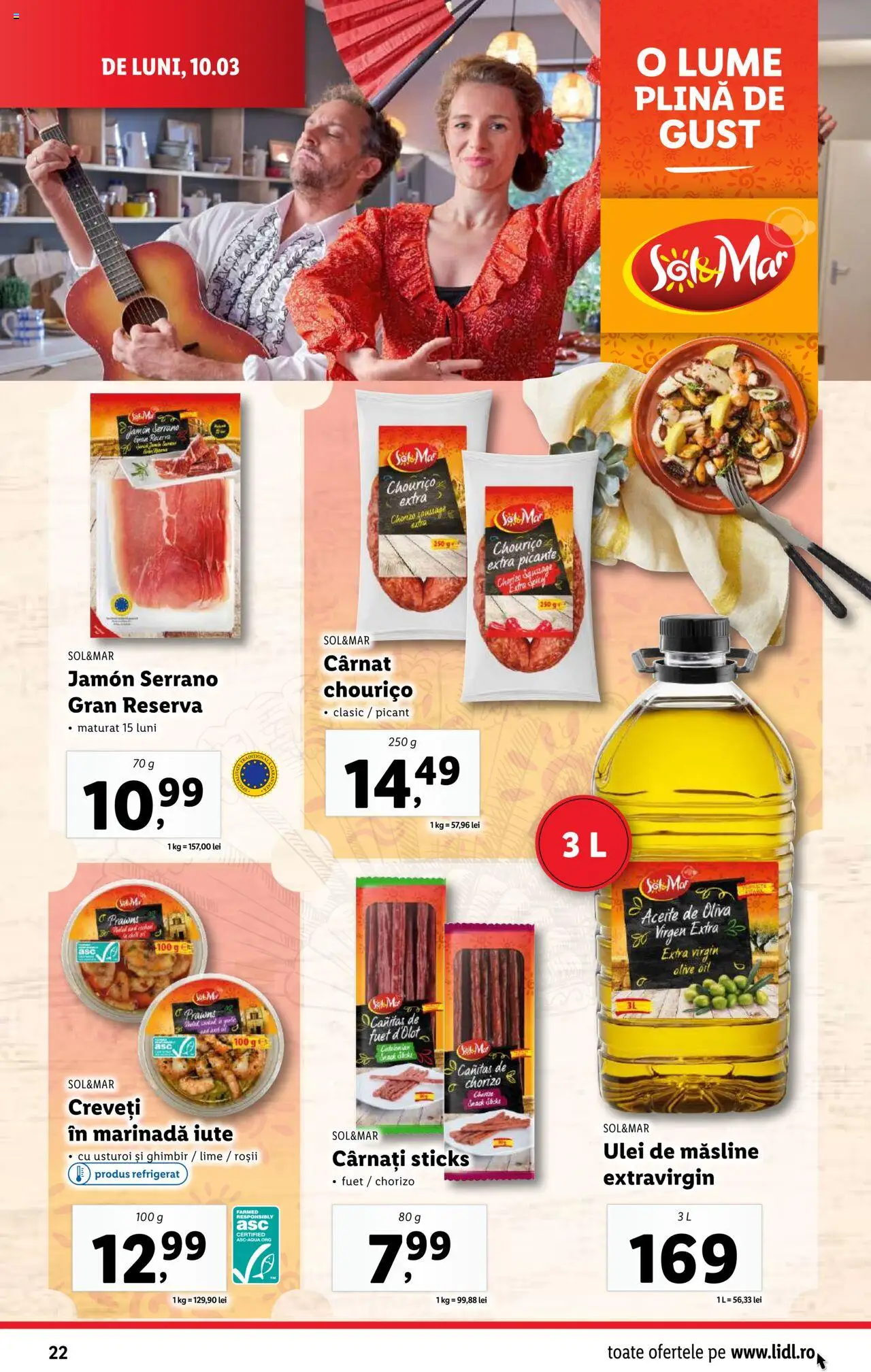 Catalog LIDL 10 - 16 Martie 2025 | Pagina 22 | Produse: Măsline, Roșii, Cârnați, Usturoi