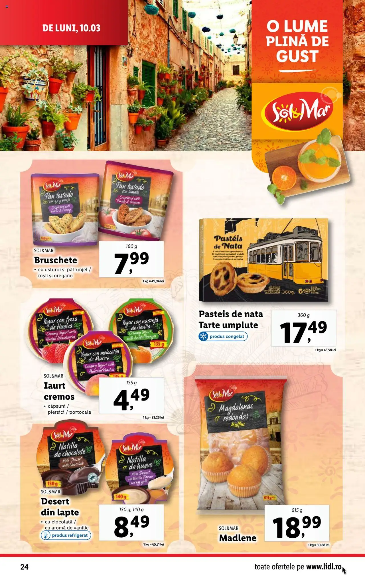 Catalog LIDL 10 - 16 Martie 2025 | Pagina 24 | Produse: Lapte, Iaurt, Ciocolată, Portocale