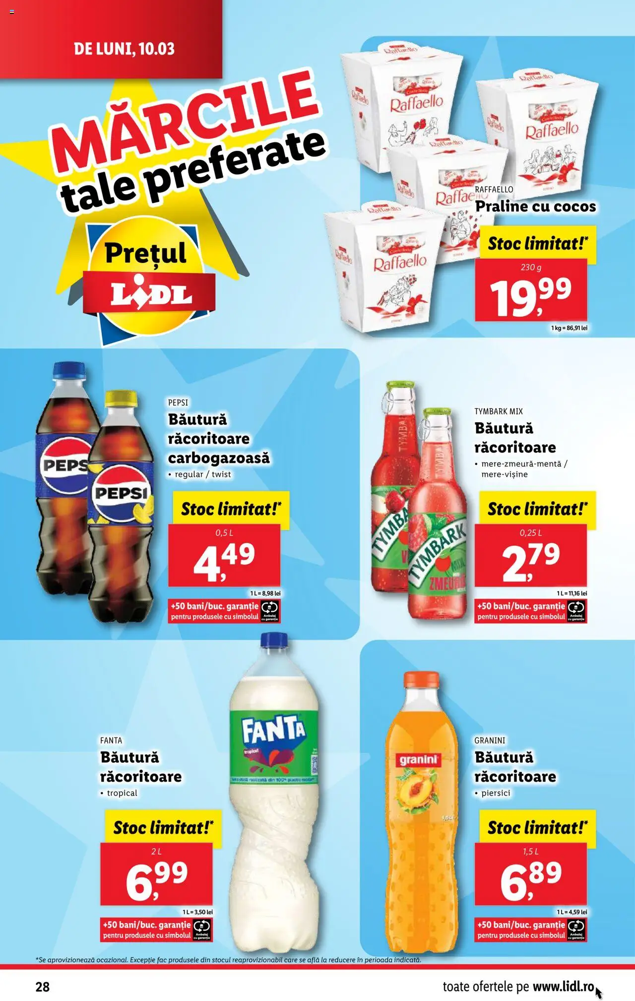 Catalog LIDL 10 - 16 Martie 2025 | Pagina 28 | Produse: Zmeură, Praline