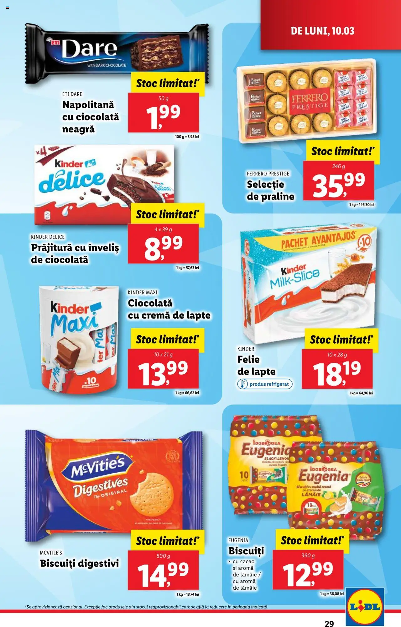 Catalog LIDL 10 - 16 Martie 2025 | Pagina 29 | Produse: Prăjitură, Cremă, Soda, Cacao