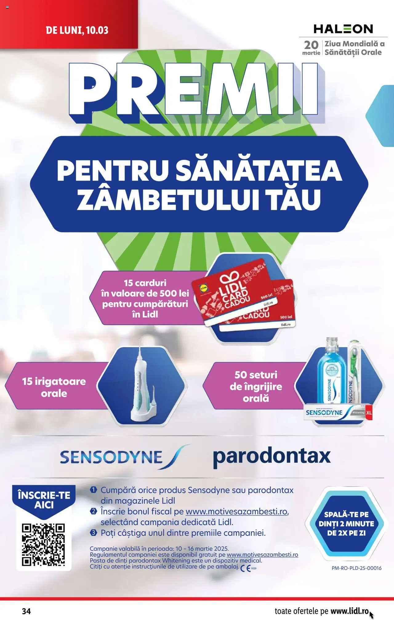 Catalog LIDL 10 - 16 Martie 2025 | Pagina 34 | Produse: Pastă de dinți