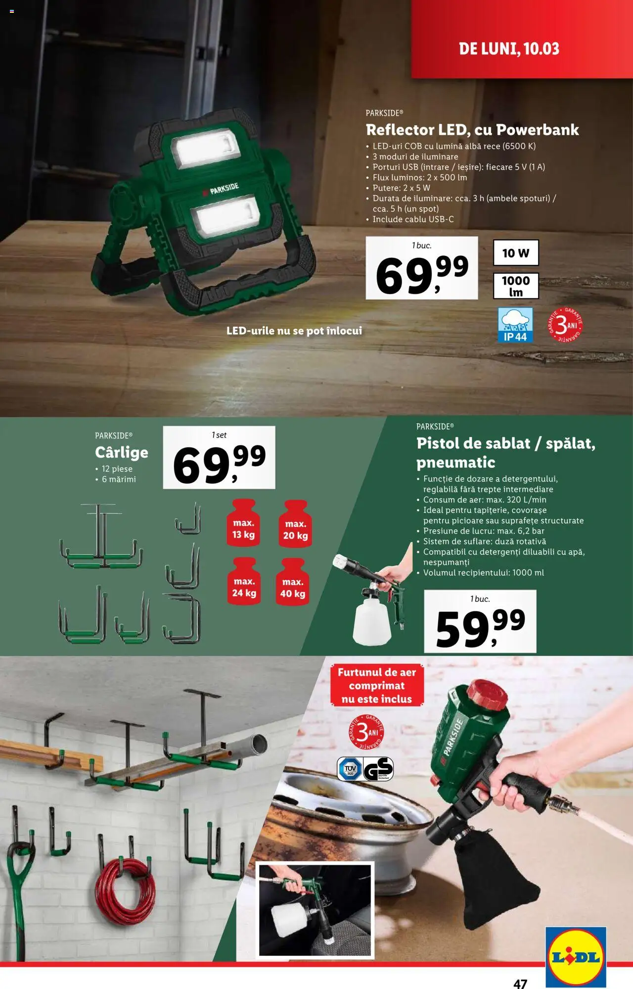 Catalog LIDL 10 - 16 Martie 2025 | Pagina 47 | Produse: Tavuk suyu, Cablu, Usb