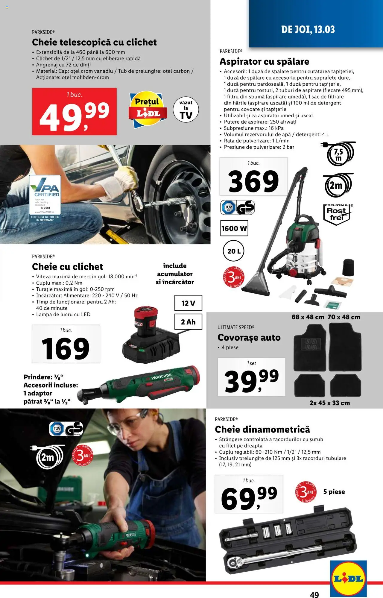 Catalog LIDL 10 - 16 Martie 2025 | Pagina 49 | Produse: Babak, Lampă, Detergent, Apă
