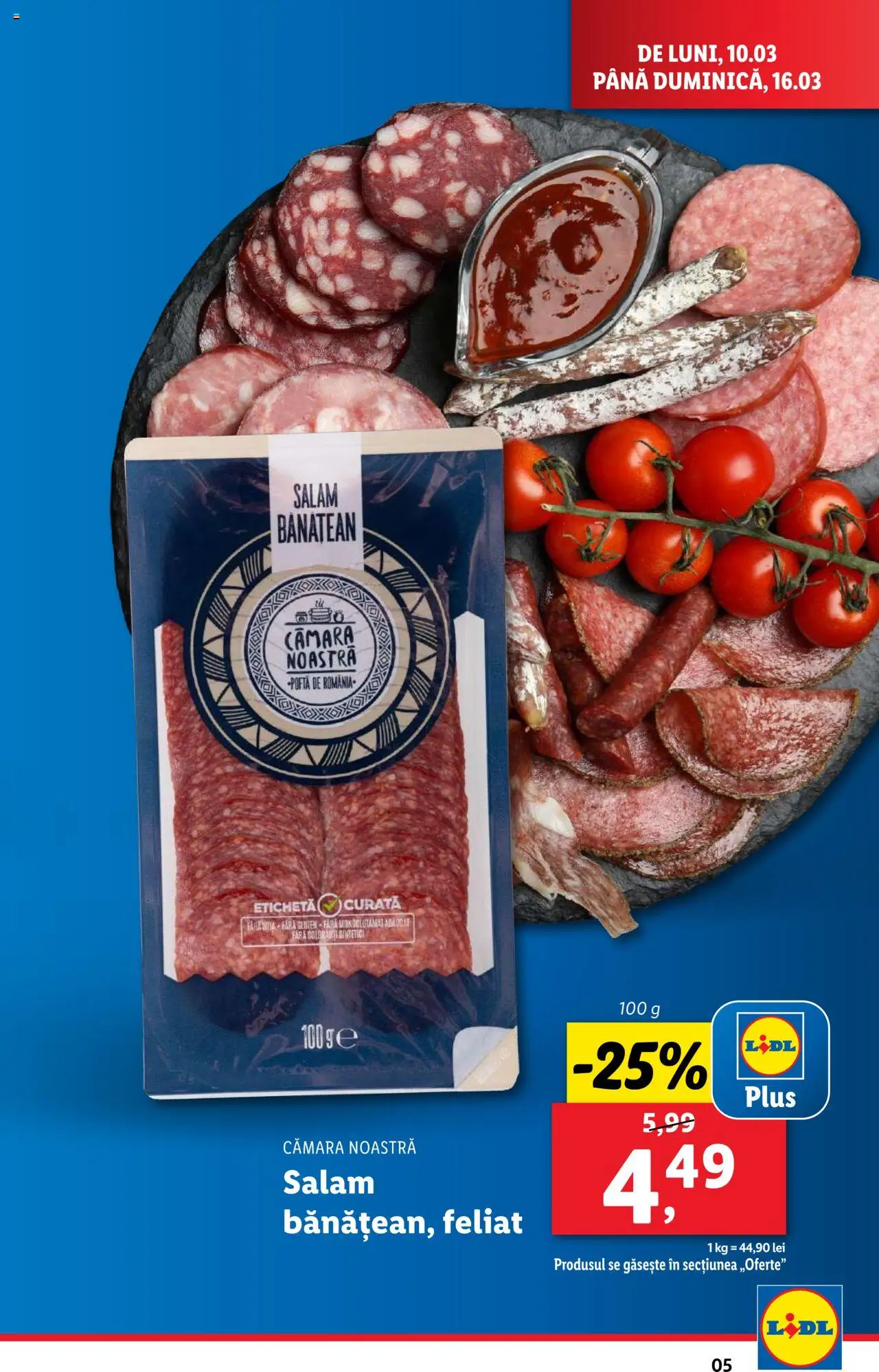 Catalog LIDL 10 - 16 Martie 2025 | Pagina 5 | Produse: Salam