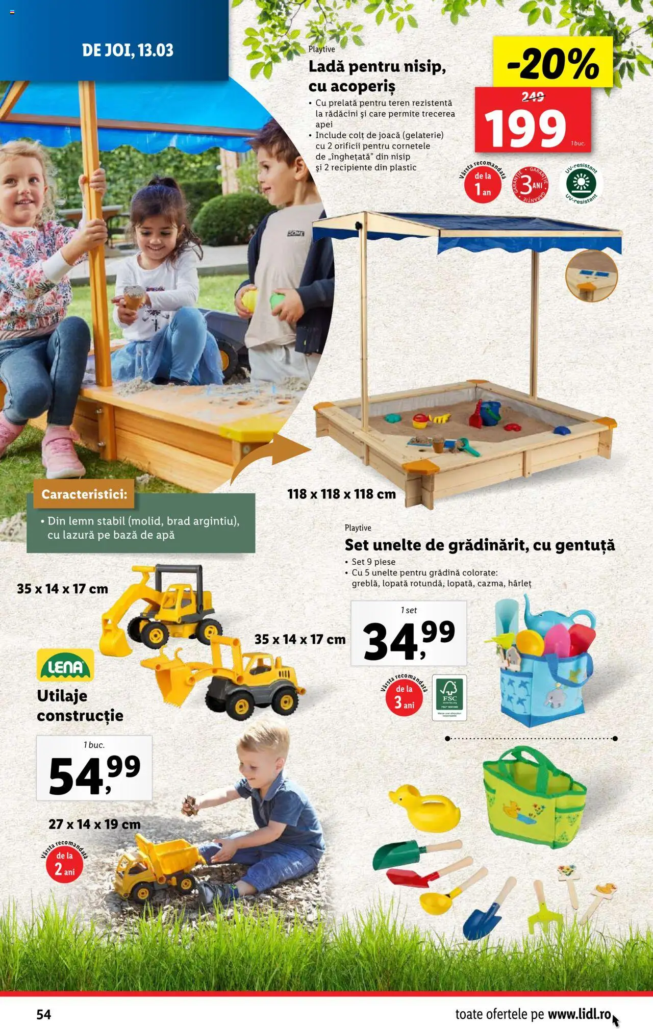 Catalog LIDL 10 - 16 Martie 2025 | Pagina 54 | Produse: Recipiente, Lazură, Apă