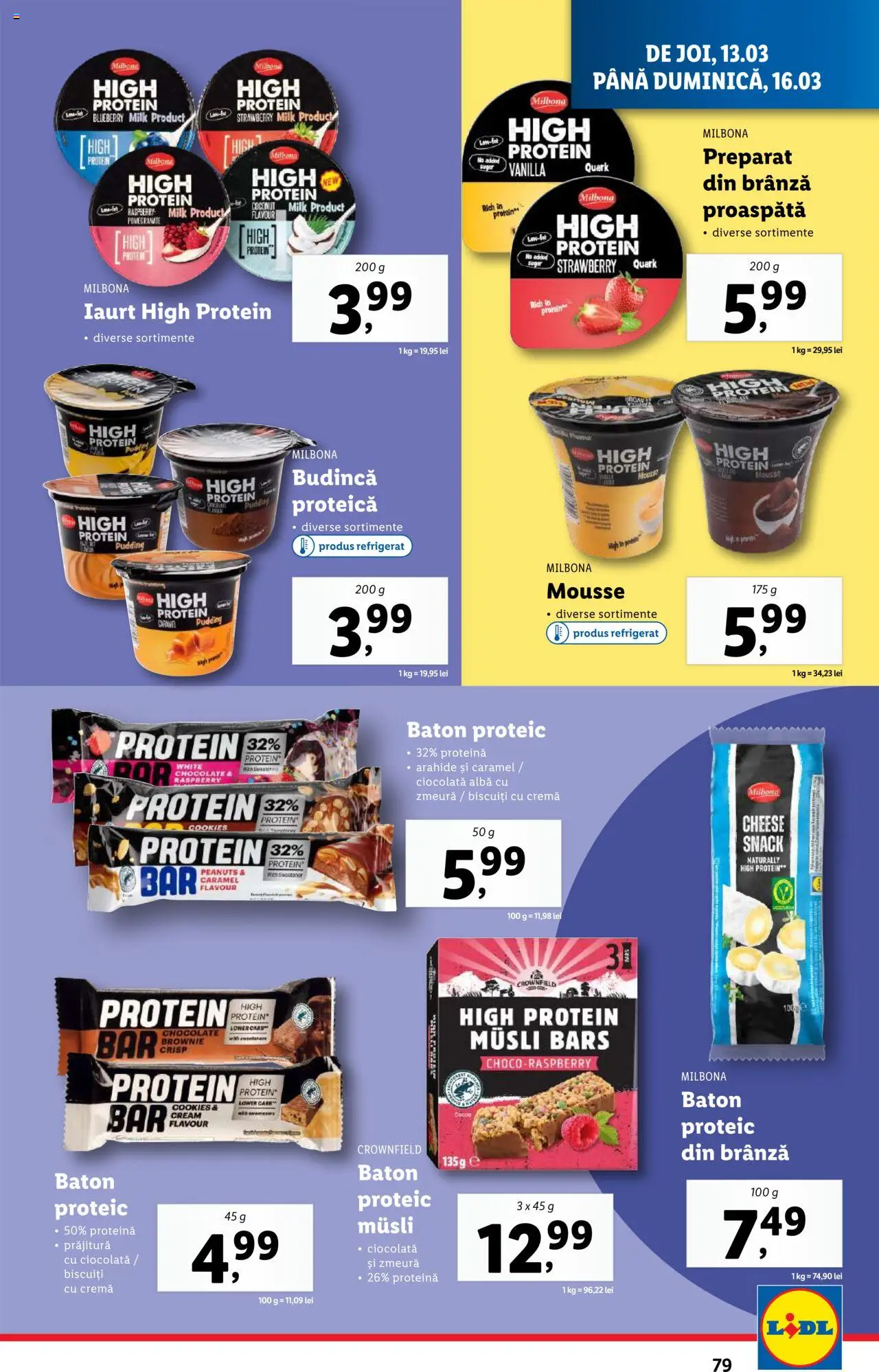 Catalog LIDL 10 - 16 Martie 2025 | Pagina 79 | Produse: Prăjitură, Brânză, Iaurt, Cremă