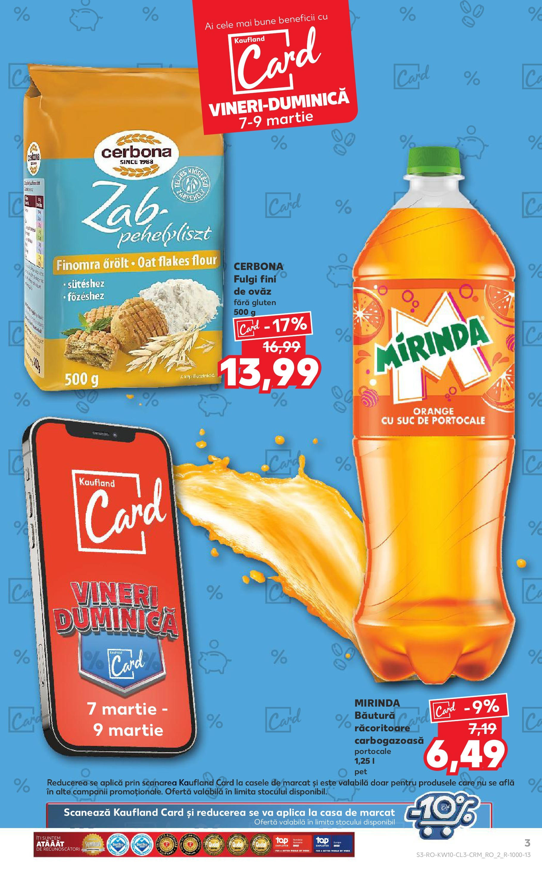 Catalog Kaufland 7 - 9 Martie 2025 | Pagina 3 | Produse: Suc, Portocale, Fulgi