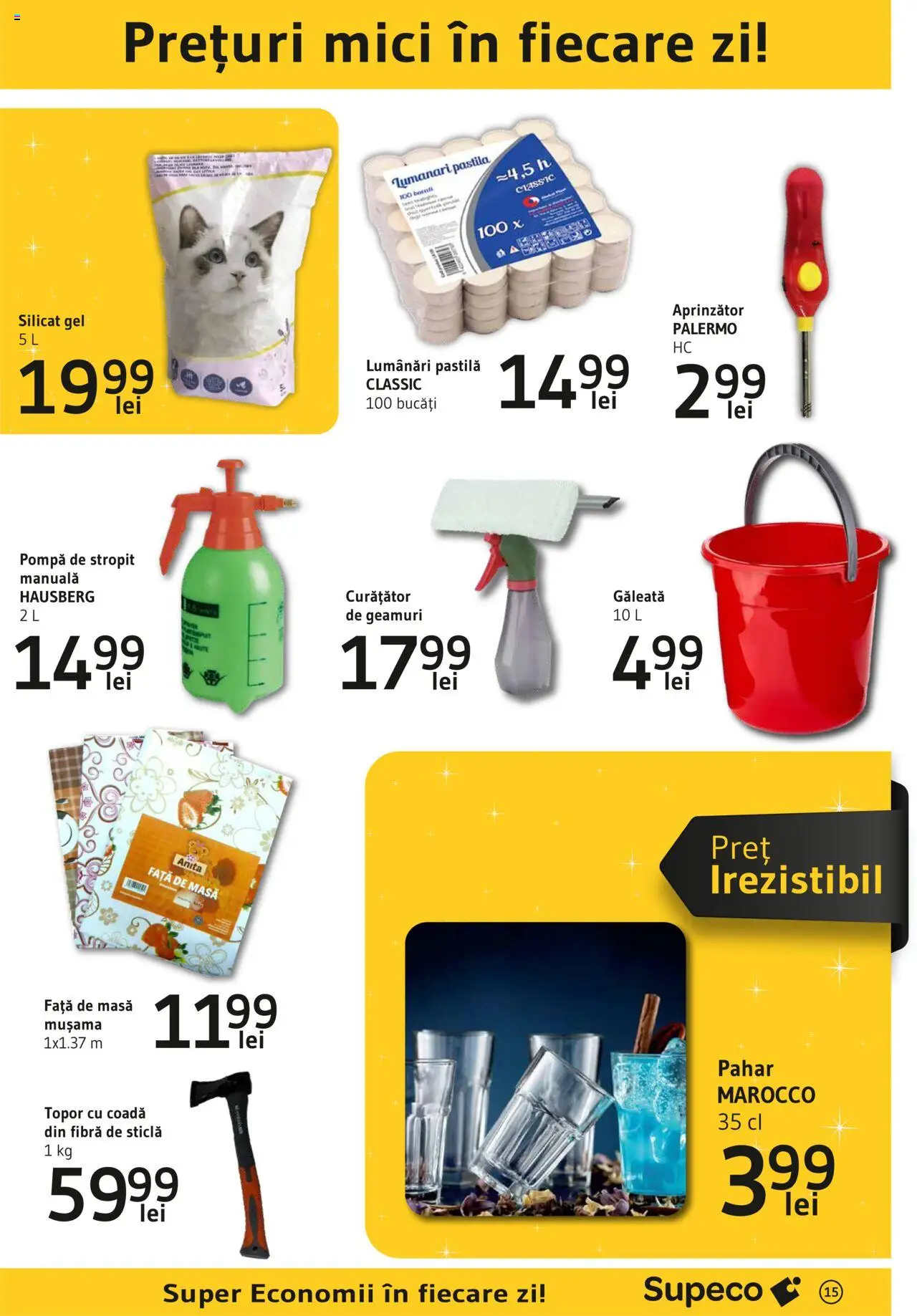 Catalog Supeco 6 - 19 Martie 2025 | Pagina 15 | Produse: Față de masă, Masă, Mici
