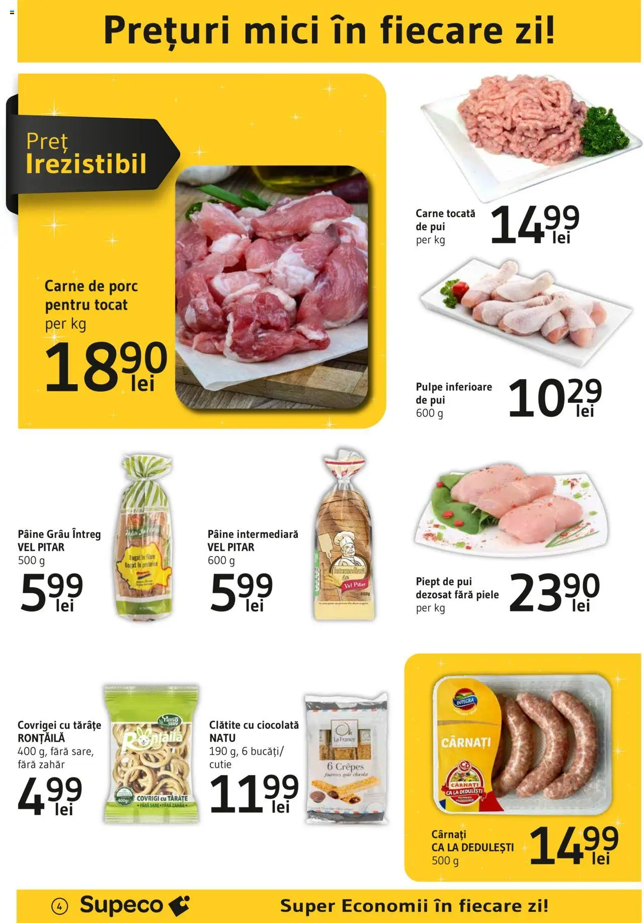 Catalog Supeco 6 - 19 Martie 2025 | Pagina 4 | Produse: Cutie, Clătite, Zahăr, Cârnați