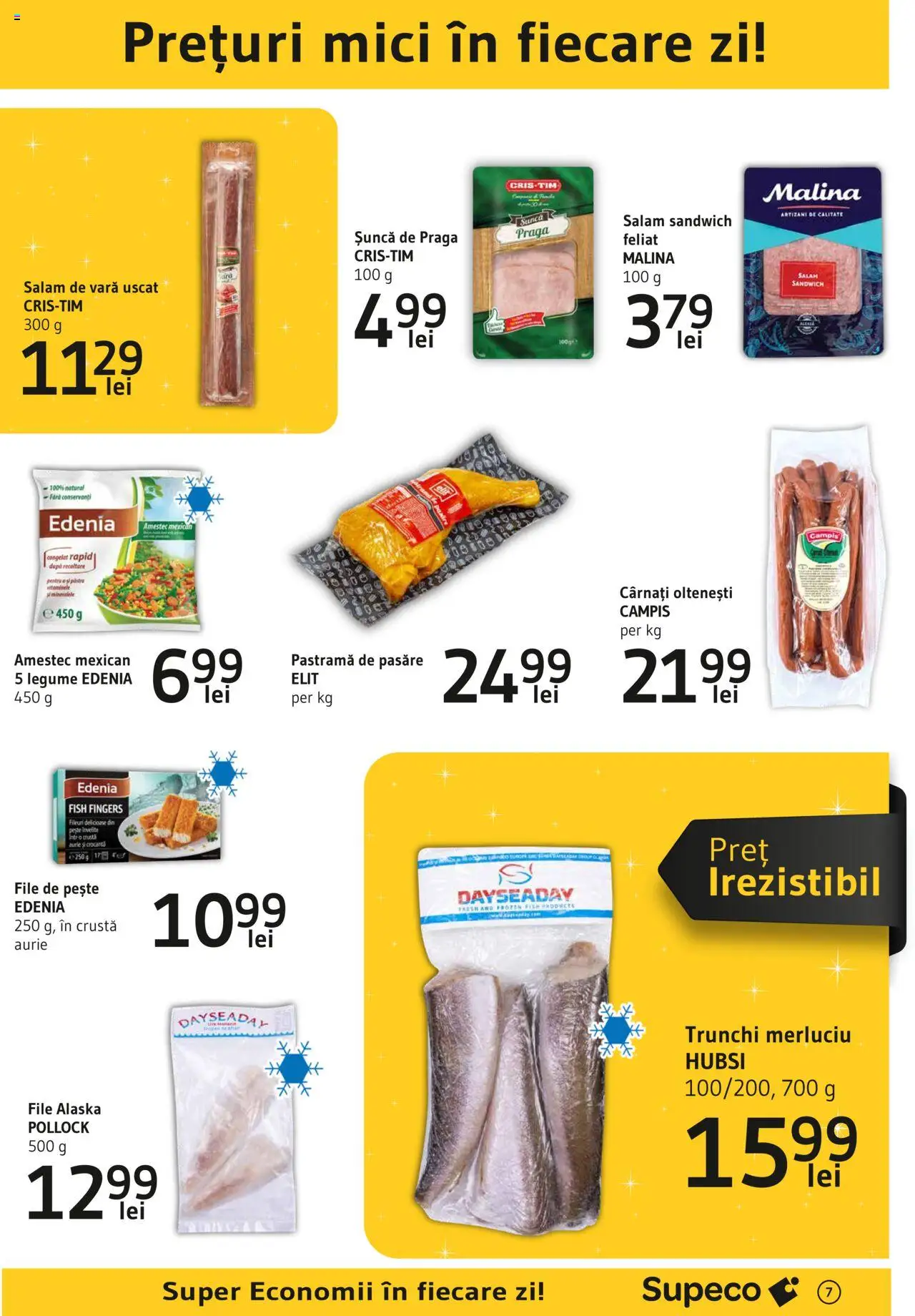 Catalog Supeco 6 - 19 Martie 2025 | Pagina 7 | Produse: Mici, Pește, Legume, Cârnați
