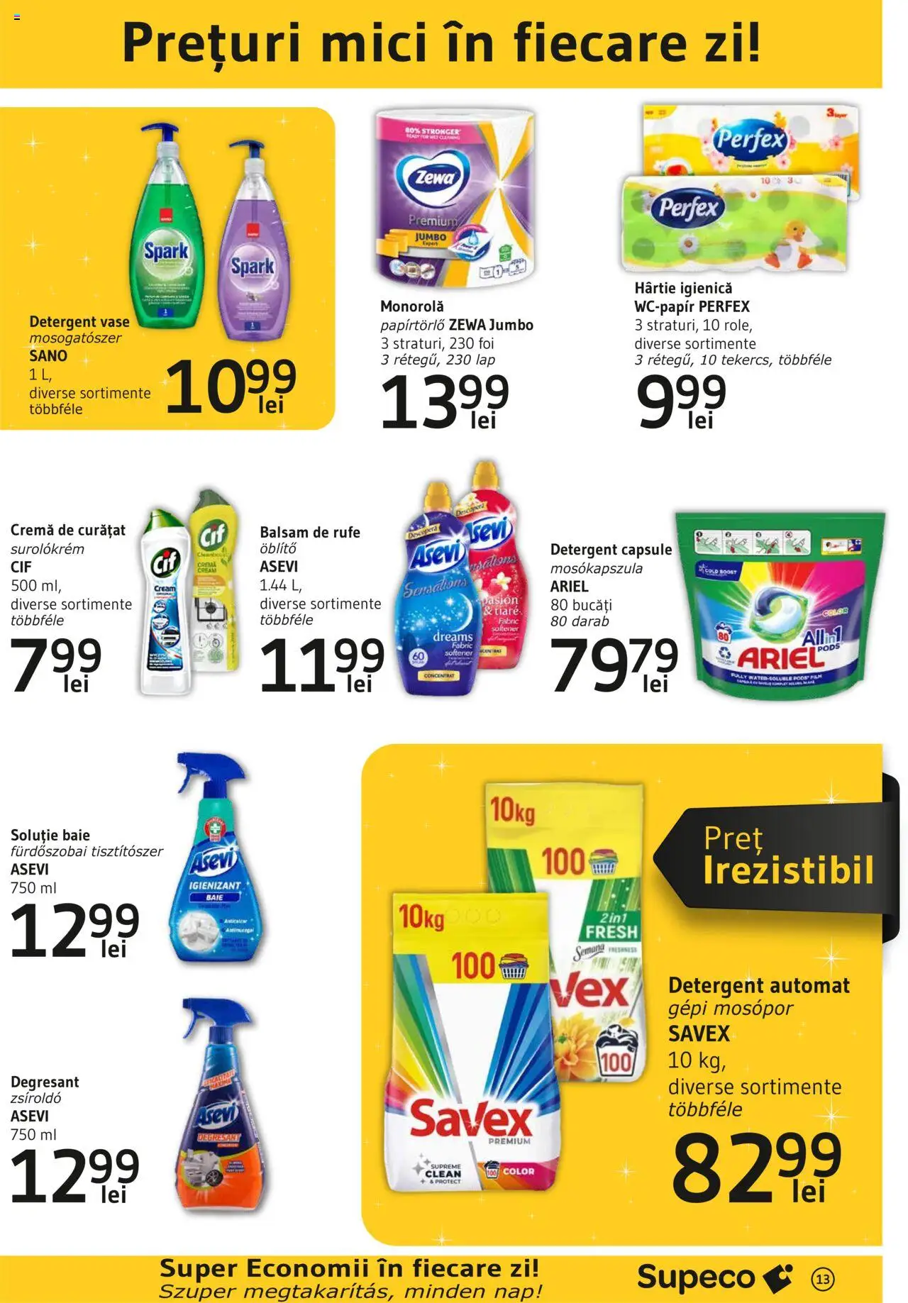 Catalog Supeco 6 - 19 Martie 2025 | Pagina 13 | Produse: Pomelo, Mici, Cremă, Balsam de rufe