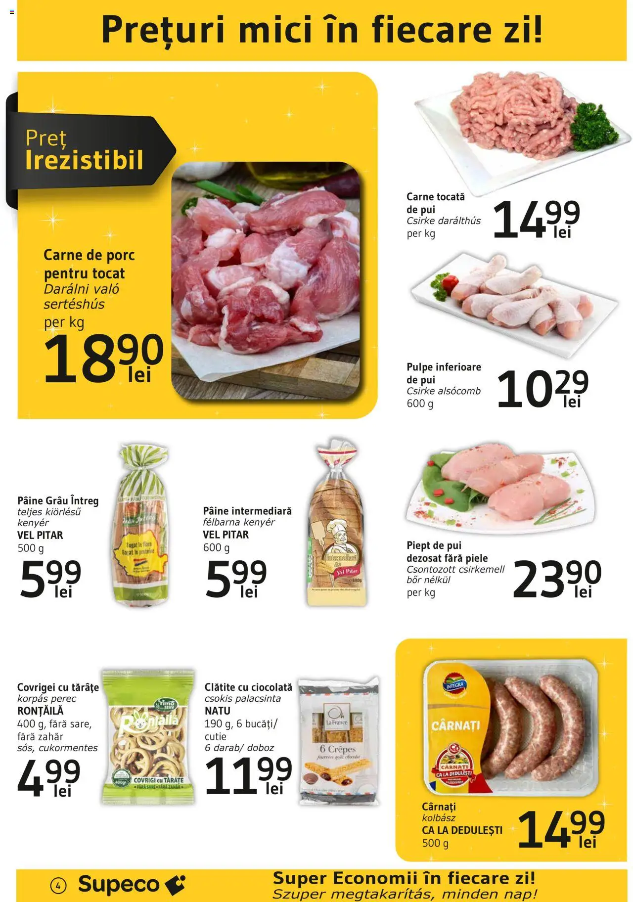 Catalog Supeco 6 - 19 Martie 2025 | Pagina 4 | Produse: Cutie, Covrigei, Ciocolată, Carne tocată