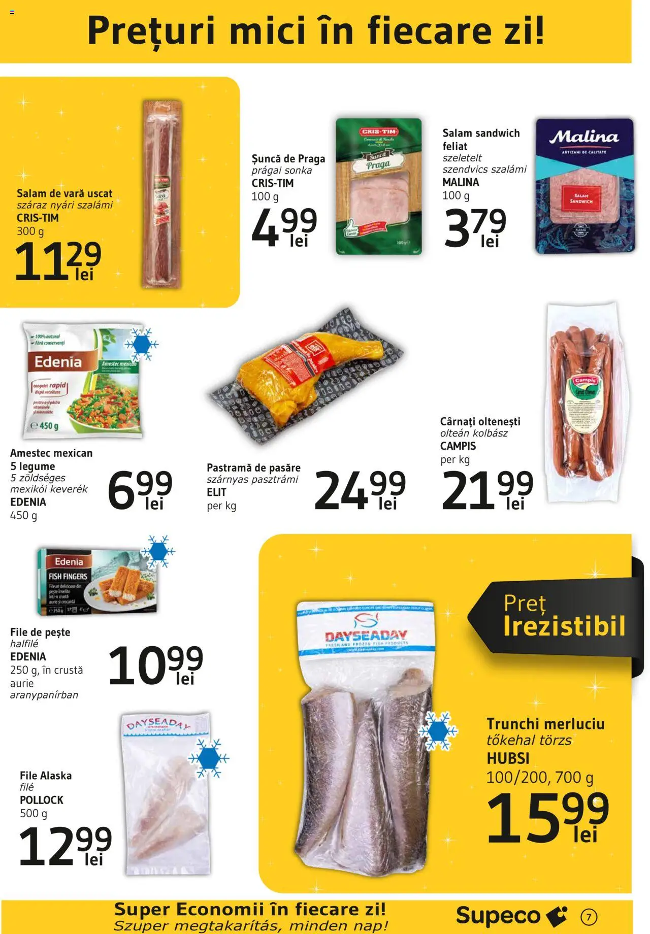 Catalog Supeco 6 - 19 Martie 2025 | Pagina 7 | Produse: Mici, Salam, Șuncă, Cârnați