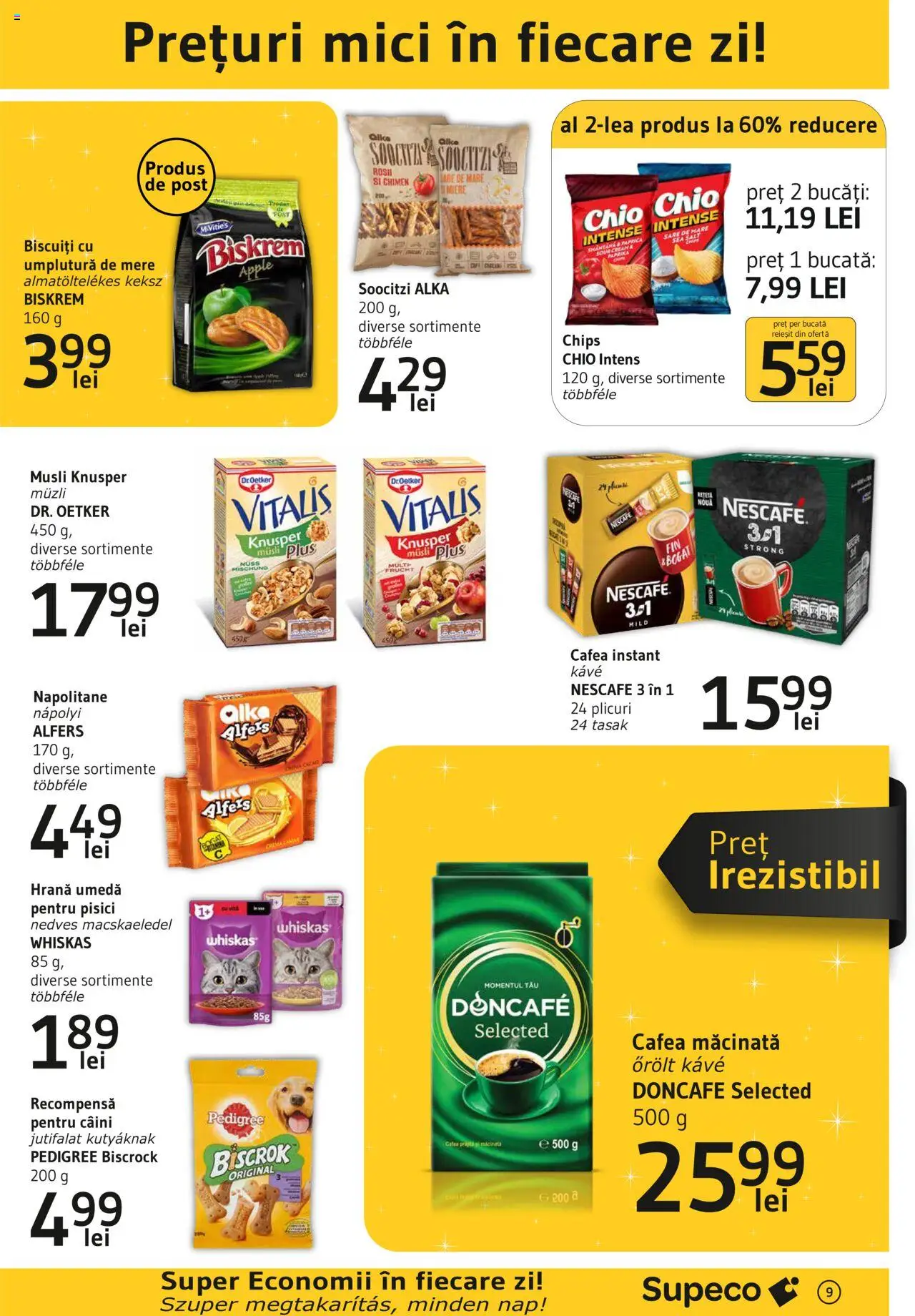 Catalog Supeco 6 - 19 Martie 2025 | Pagina 9 | Produse: Cremă, Cafea, Biscuiți, Sare