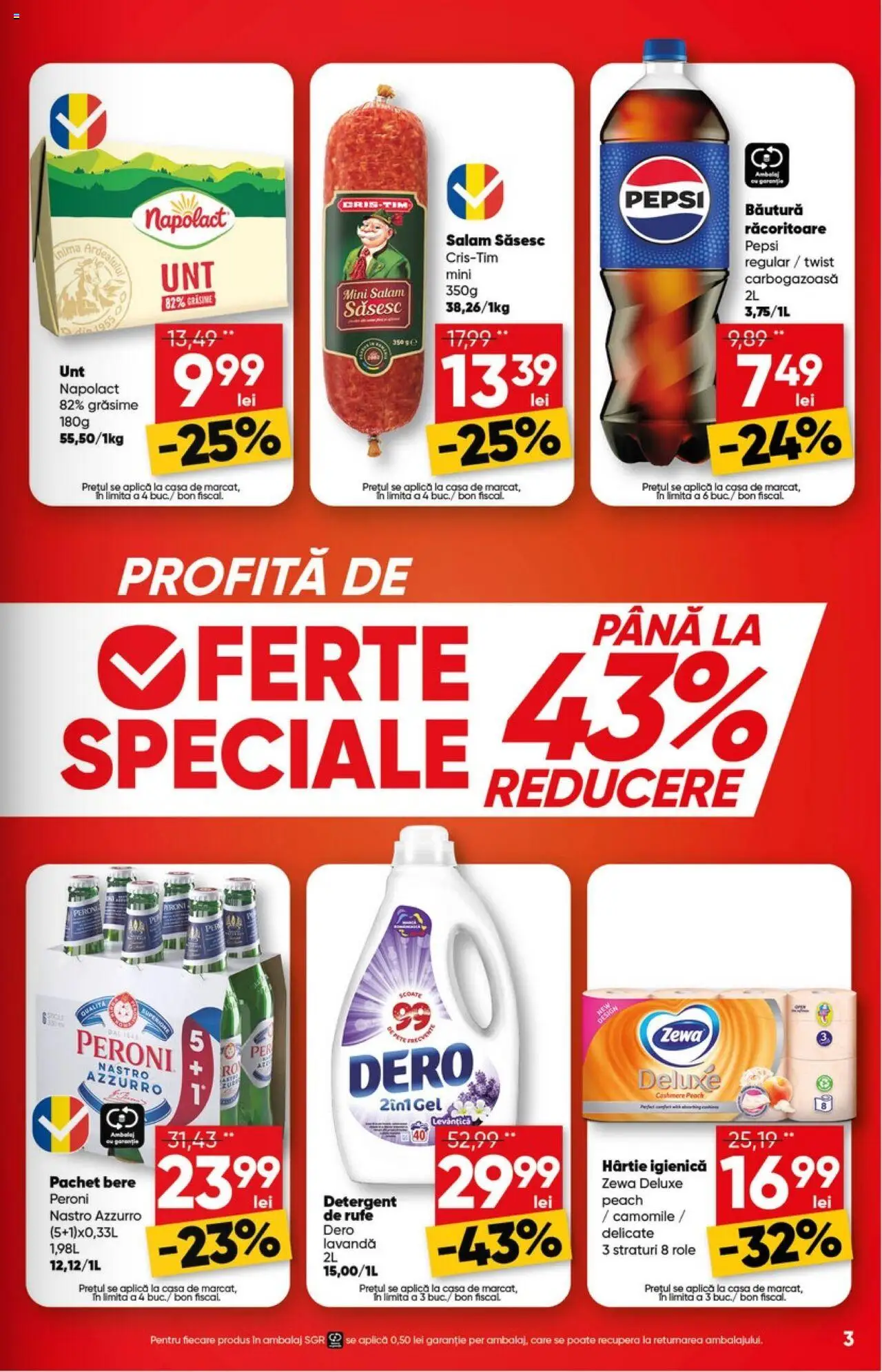 Catalog Profi 5 - 18 Martie 2025 | Pagina 3 | Produse: Role, Salam, Bere, Detergent