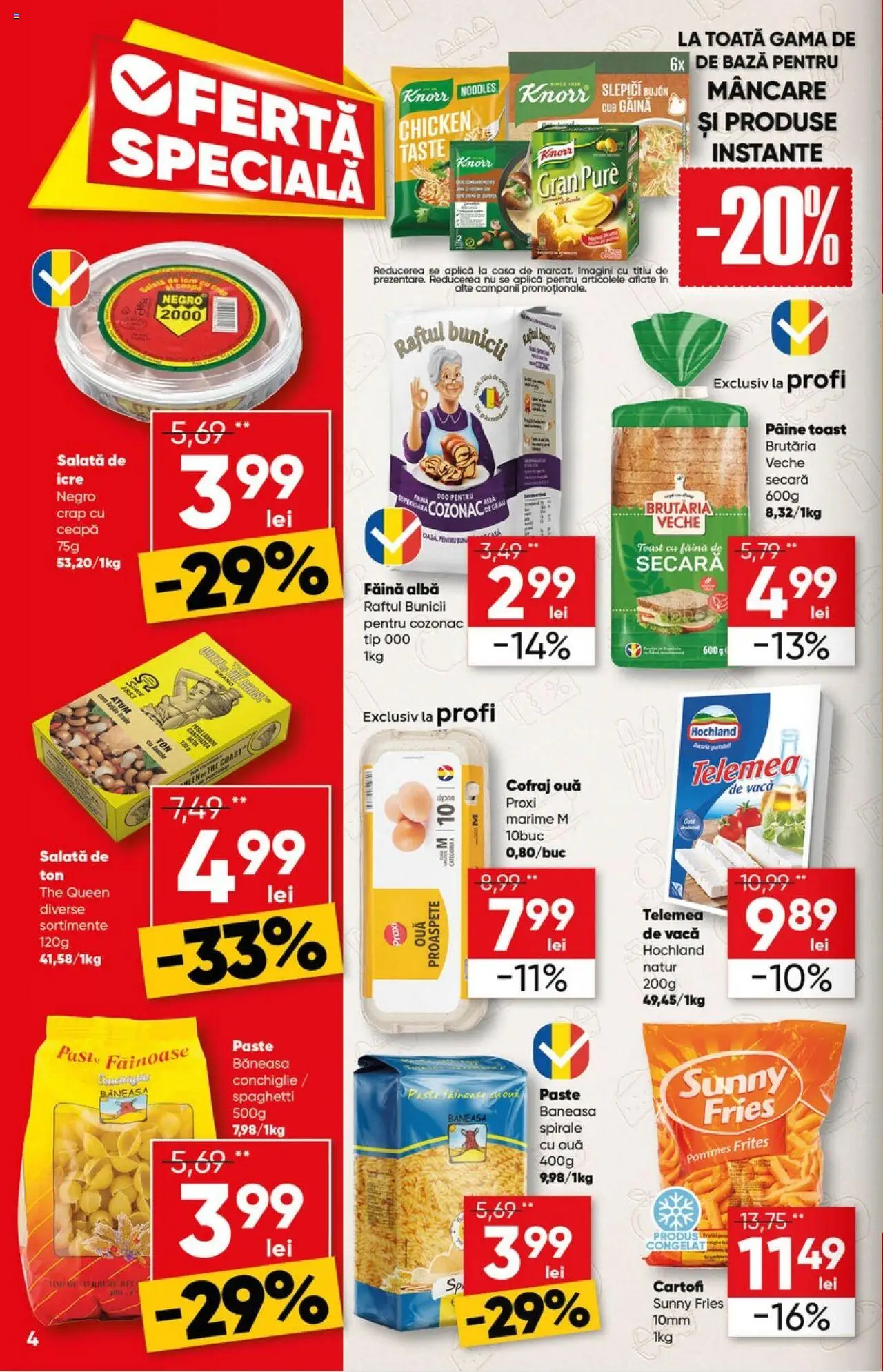 Catalog Profi 5 - 18 Martie 2025 | Pagina 4 | Produse: Ouă, Pâine, Noodles, Cartofi