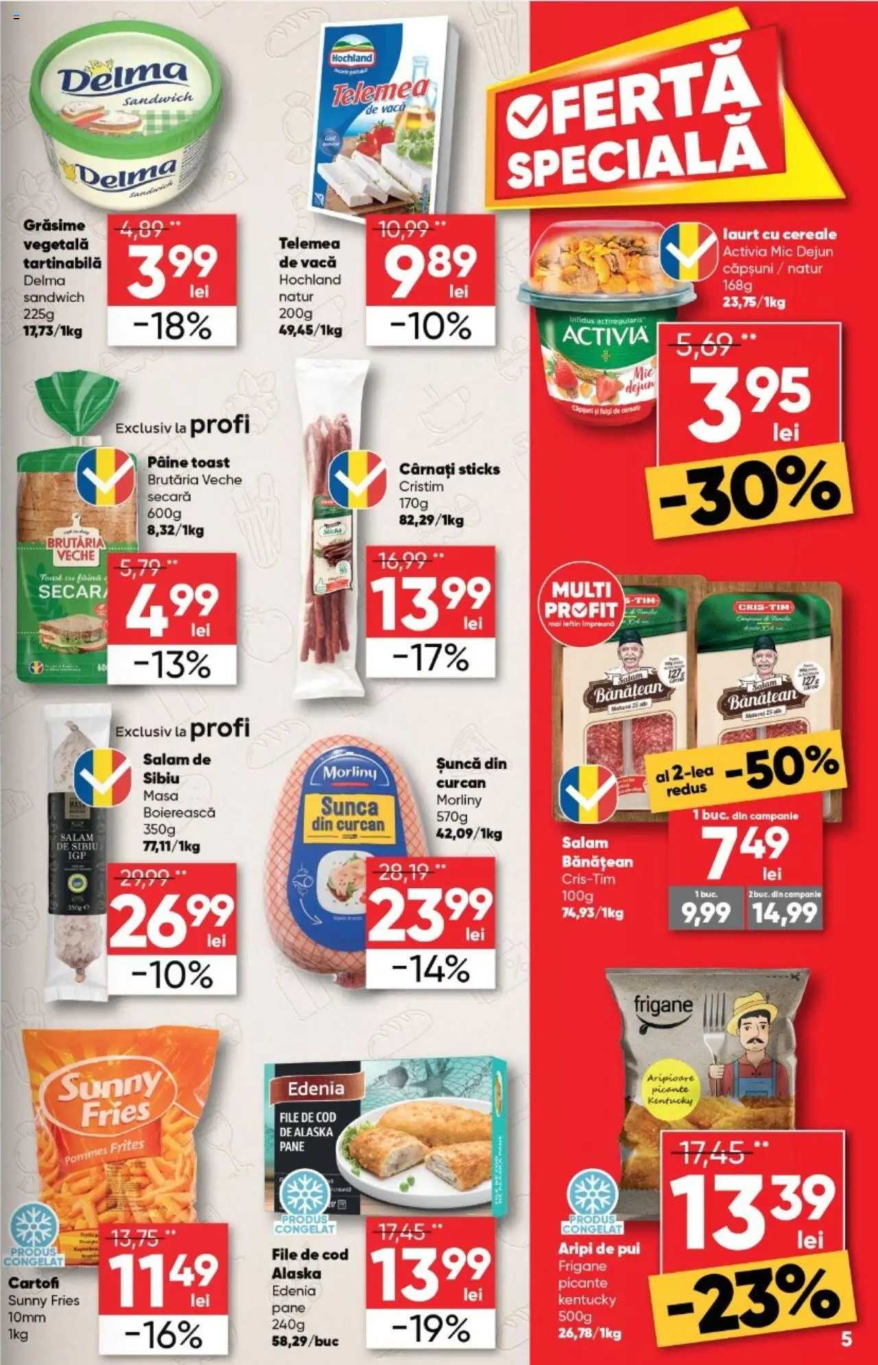 Catalog Profi 5 - 18 Martie 2025 | Pagina 5 | Produse: Salam, Făină, Căpșuni, Cereale