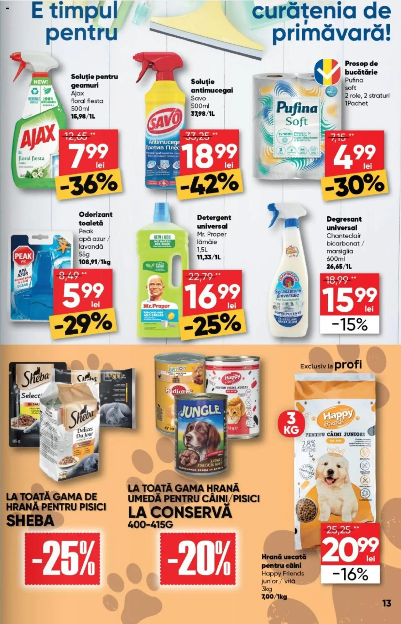 Catalog Profi 5 - 18 Martie 2025 | Pagina 13 | Produse: Hrană pentru pisici, Bucătărie, Apă, Lămâie
