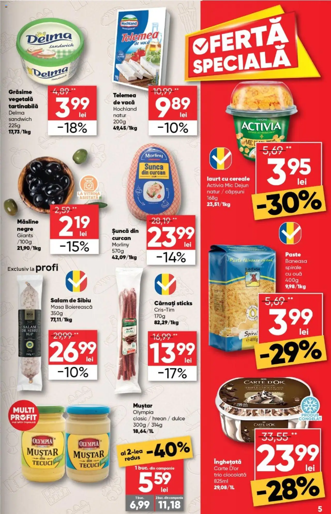 Catalog Profi 5 - 18 Martie 2025 | Pagina 5 | Produse: Vitrină, Ciocolată, Șuncă, Muștar