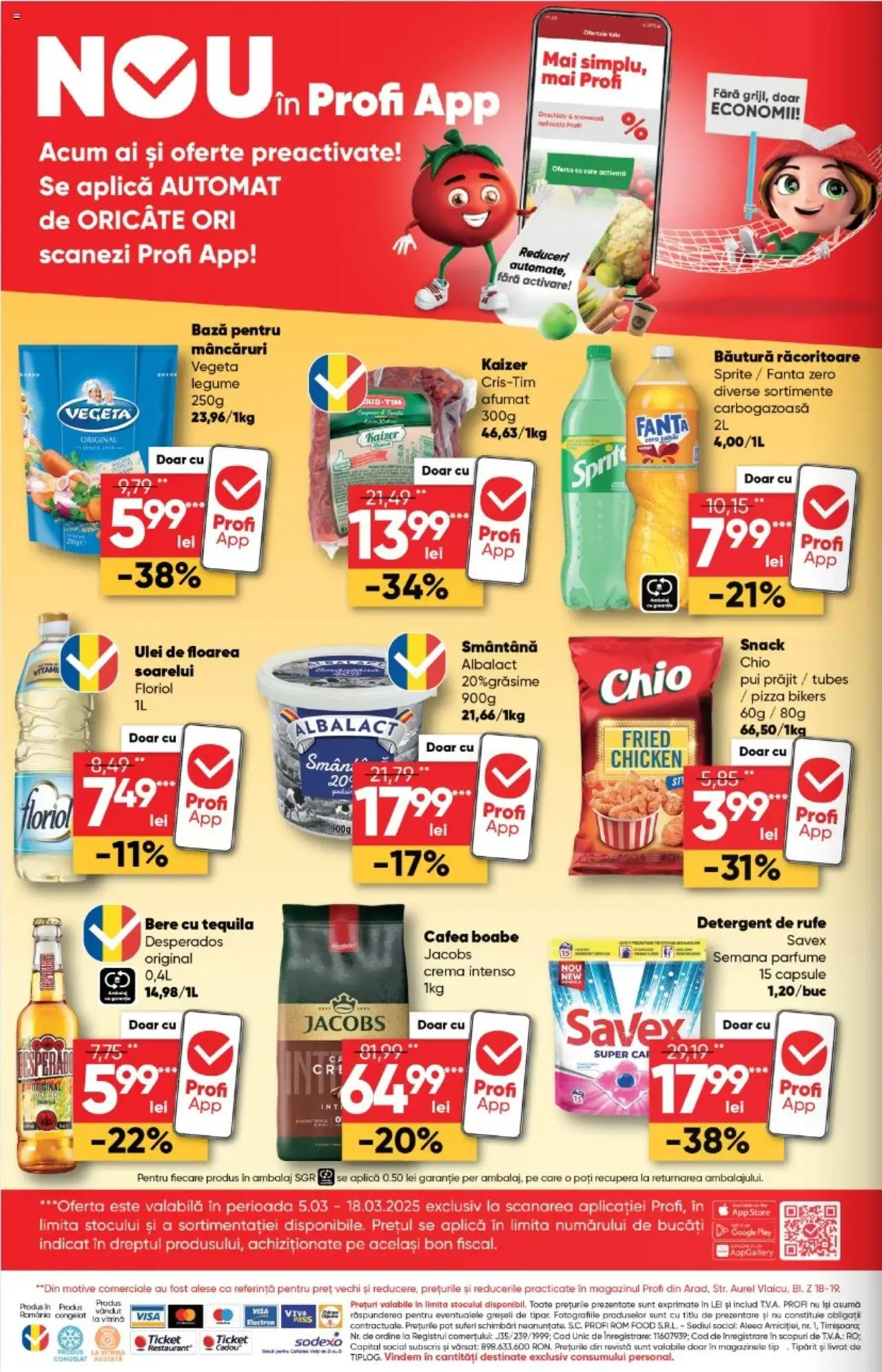 Catalog Profi 5 - 18 Martie 2025 | Pagina 16 | Produse: Pat, Cafea, Bere, Rom