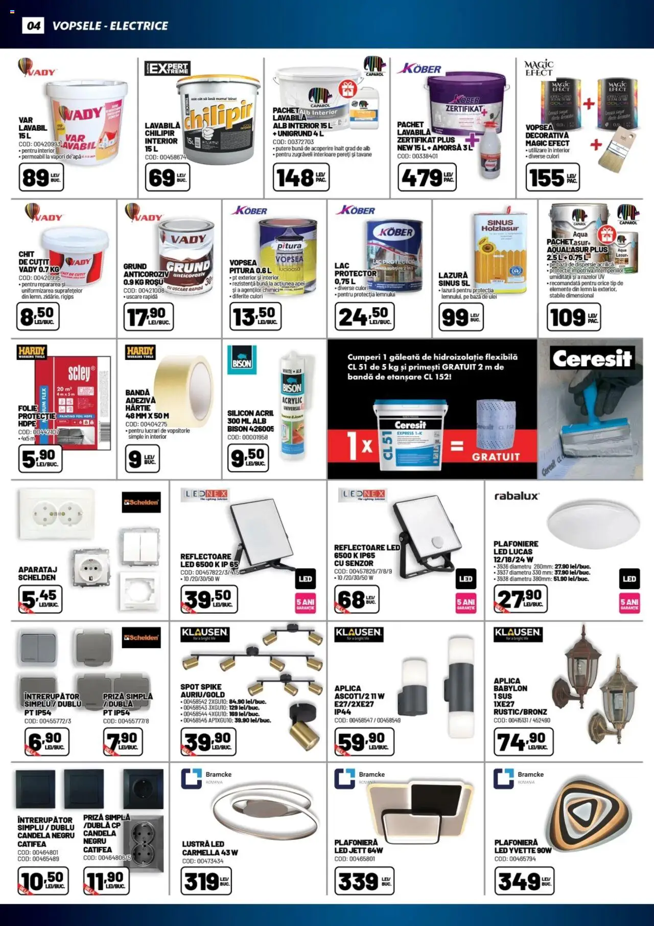 Catalog Ambient 6 - 10 Martie 2025 | Pagina 4 | Produse: Vopsea, Cuțit, Ulei, Lazură