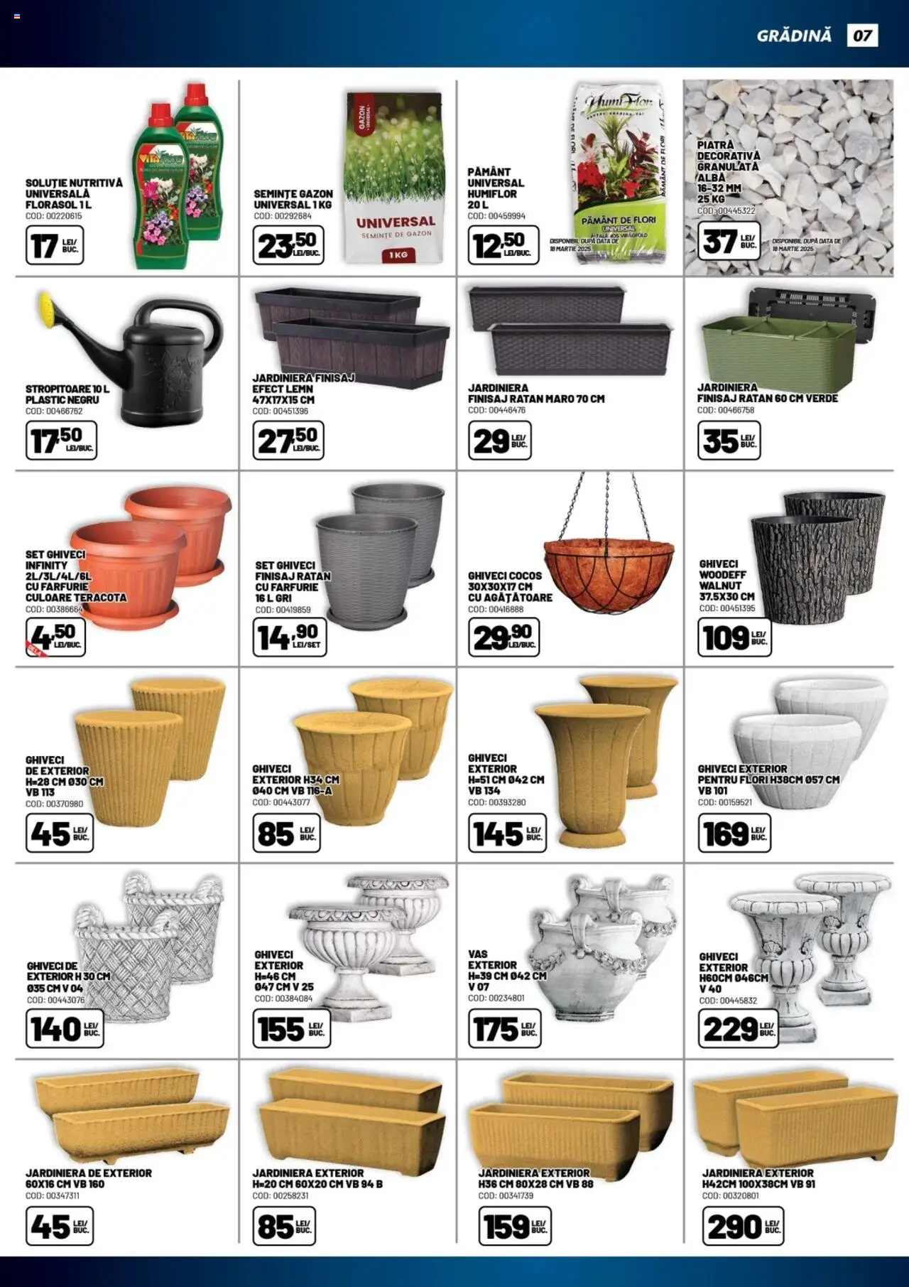 Catalog Ambient 6 - 10 Martie 2025 | Pagina 7 | Produse: Ghiveci, Semințe, Farfurie