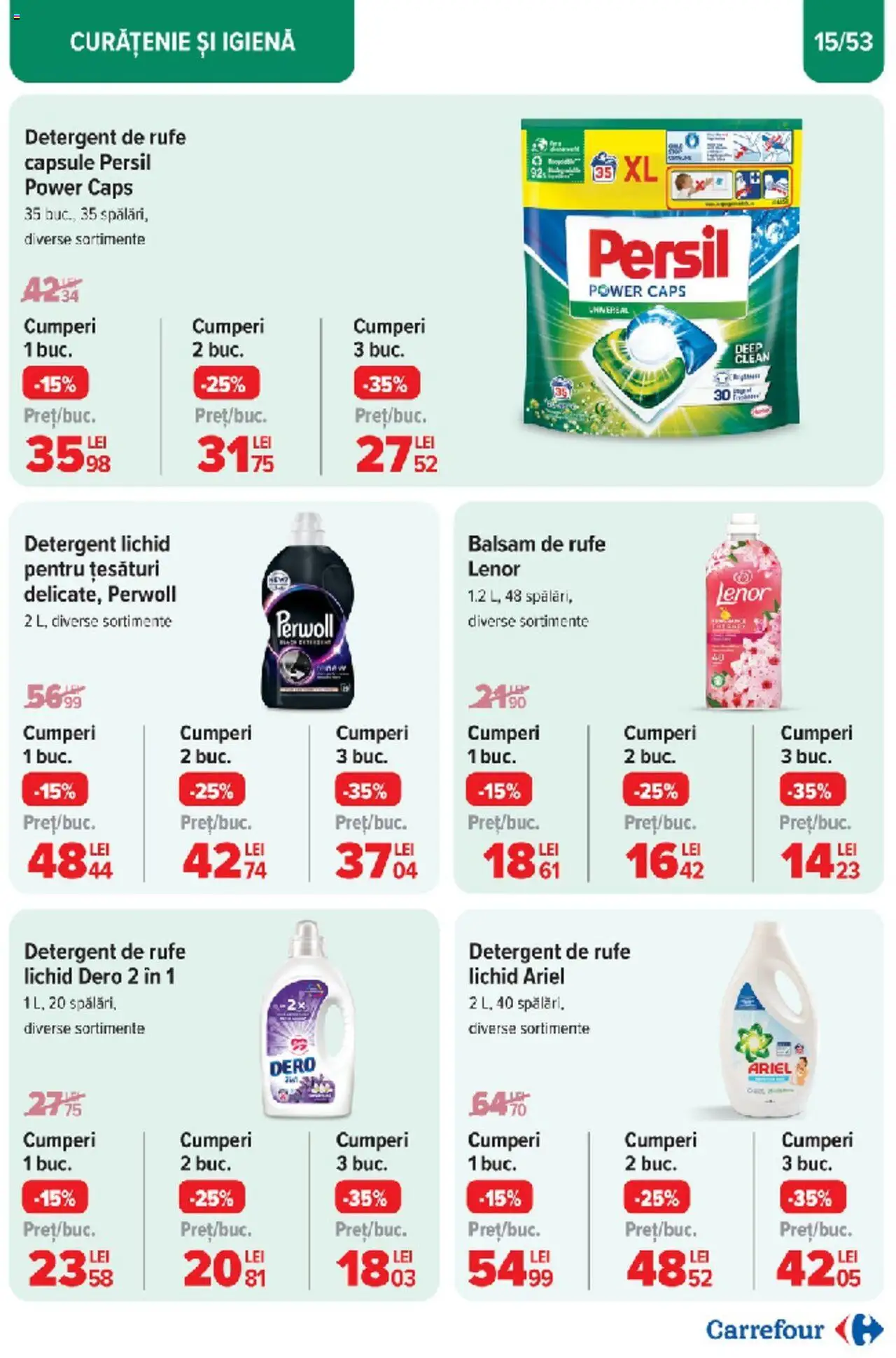 Catalog Carrefour 10 - 18 Martie 2025 | Pagina 15 | Produse: Pomelo, Balsam, Detergent, Balsam de rufe
