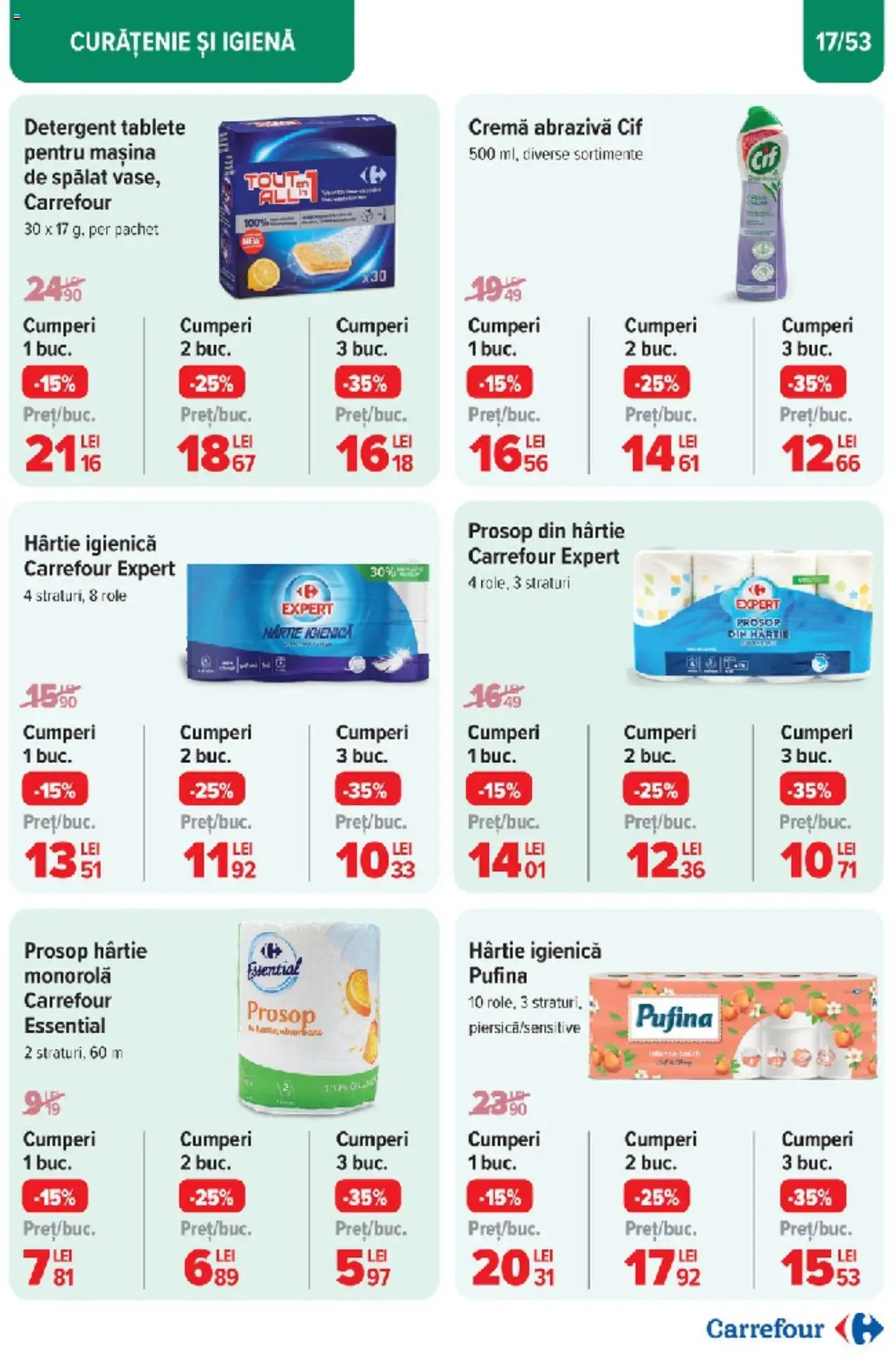 Catalog Carrefour 10 - 18 Martie 2025 | Pagina 17 | Produse: Role, Cremă, Detergent