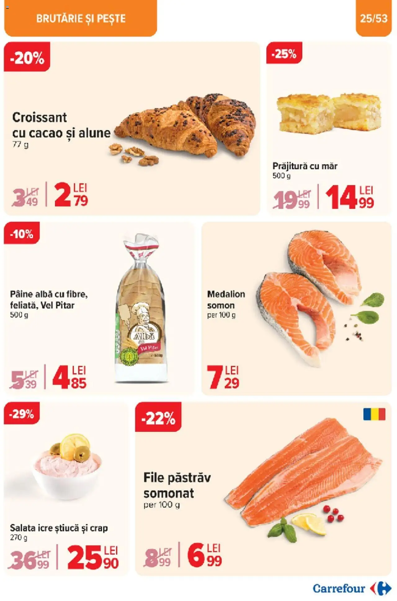 Catalog Carrefour 10 - 18 Martie 2025 | Pagina 25 | Produse: Prăjitură, Alune, Pâine, Salată