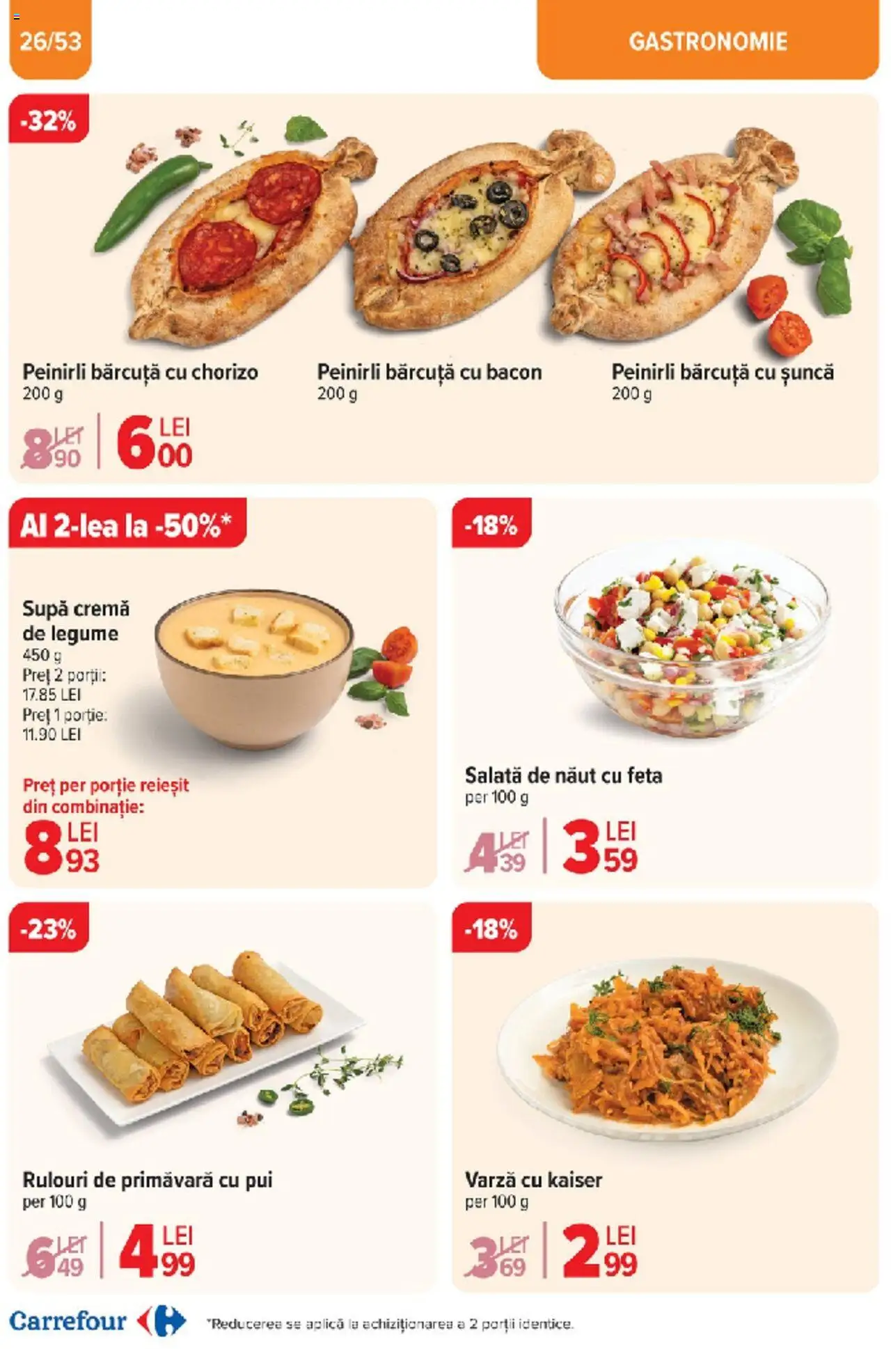 Catalog Carrefour 10 - 18 Martie 2025 | Pagina 26 | Produse: Bacon, Șuncă, Salată, Legume