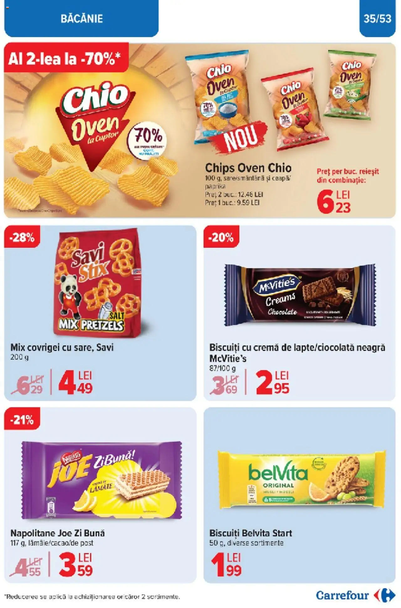 Catalog Carrefour 10 - 18 Martie 2025 | Pagina 35 | Produse: Cuptor, Covrigei, Cremă, Biscuiți