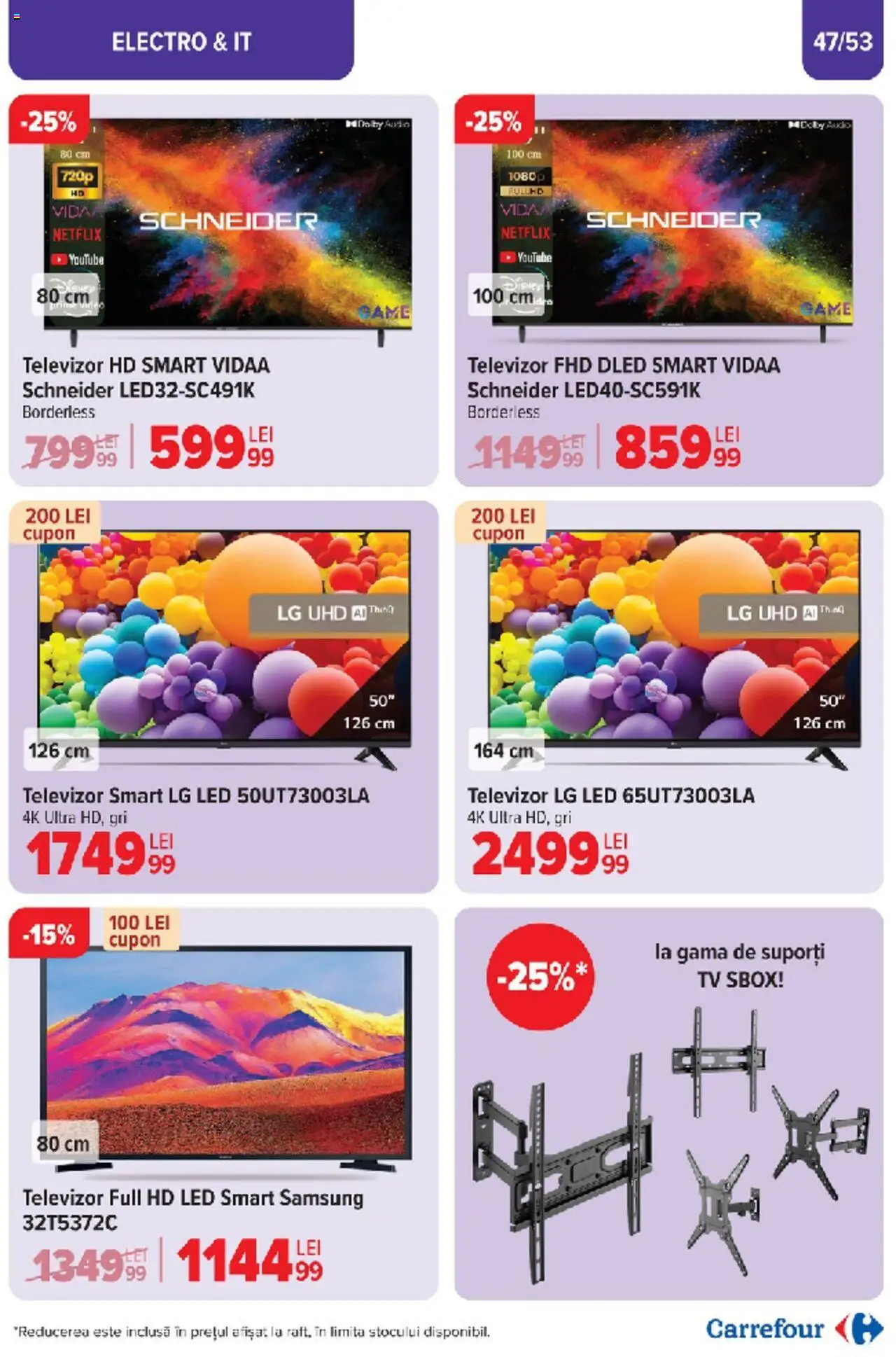 Catalog Carrefour 10 - 18 Martie 2025 | Pagina 47 | Produse: Televizor, Audio, Babak