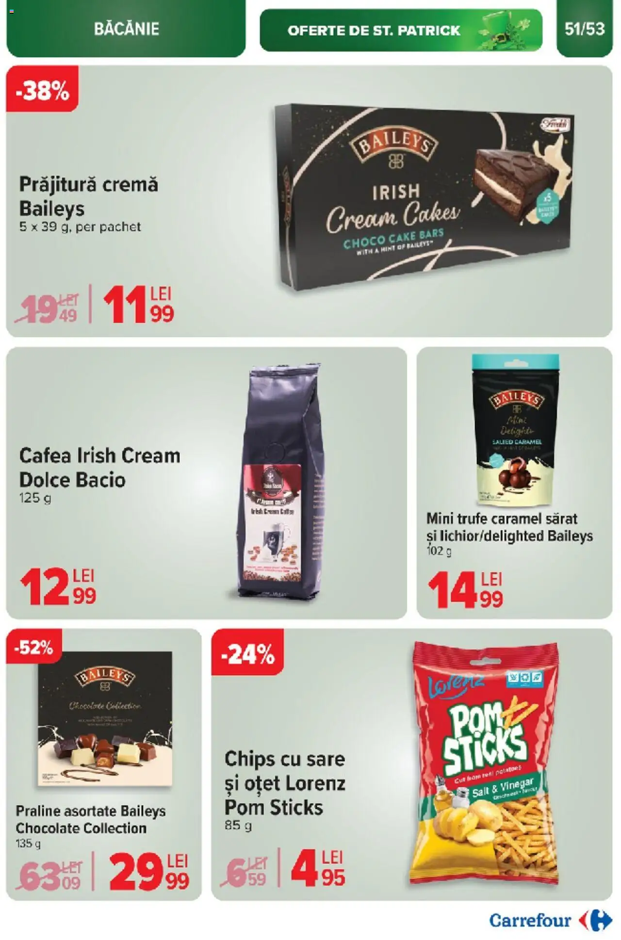 Catalog Carrefour 10 - 18 Martie 2025 | Pagina 51 | Produse: Prăjitură, Praline, Cafea, Oțet