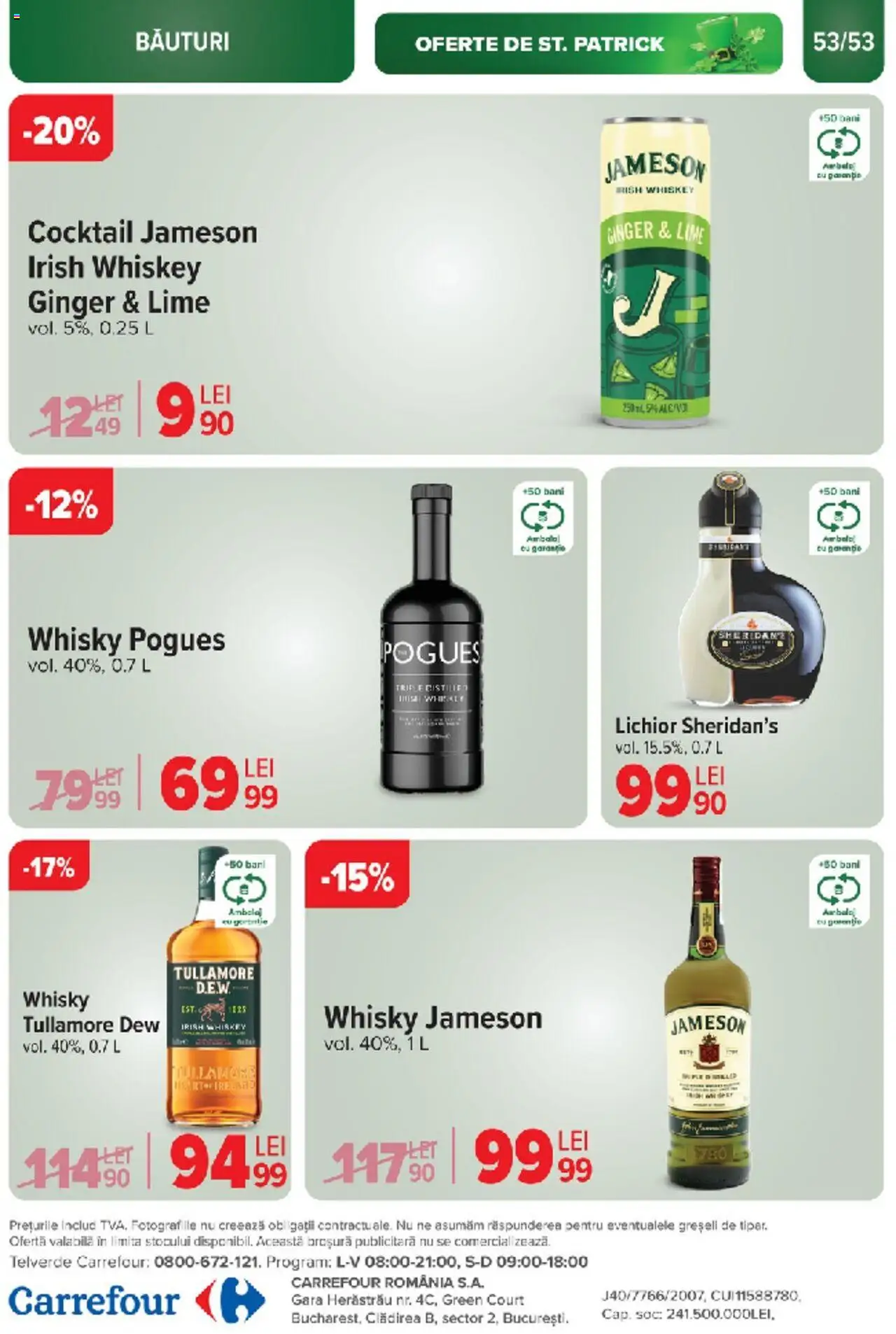 Catalog Carrefour 10 - 18 Martie 2025 | Pagina 53 | Produse: Lime, Lichior, Cocktail, Whiskey
