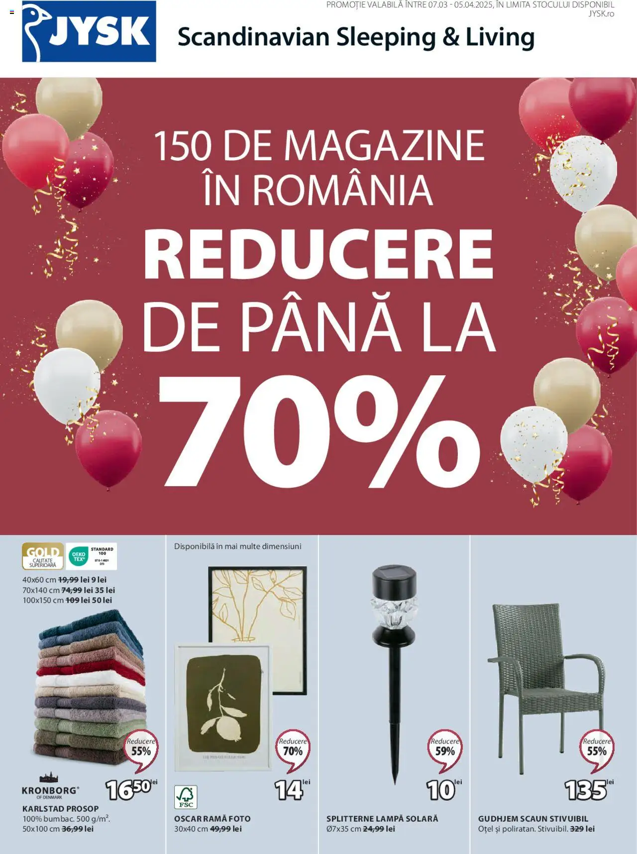 Catalog JYSK 7 Martie - 5 Aprilie 2025 | Pagina 1 | Produse: Scaun, Lampă, Ramă foto