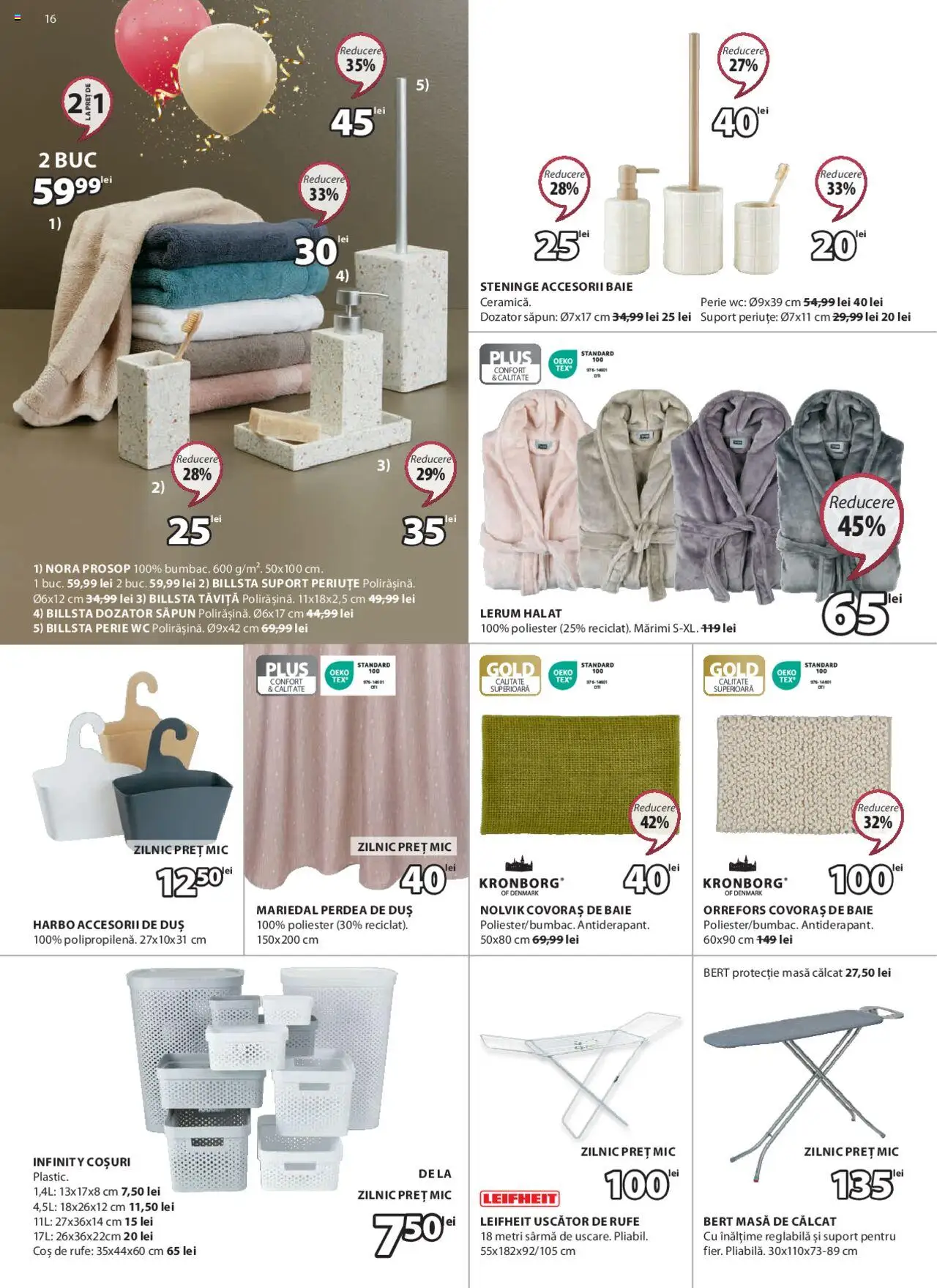 Catalog JYSK 7 Martie - 5 Aprilie 2025 | Pagina 16 | Produse: Uscător, Masă, Duș, Covoraș de baie