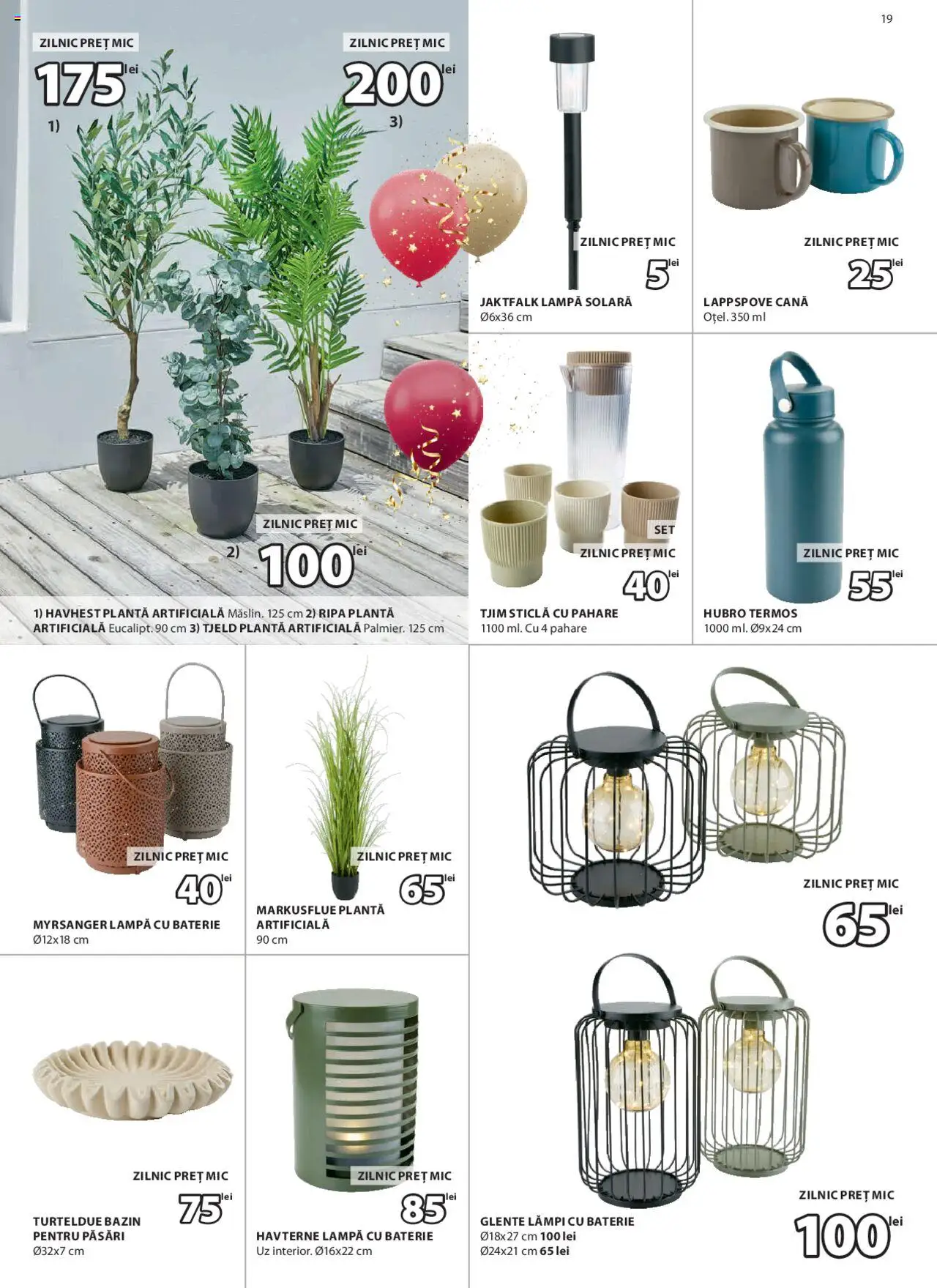 Catalog JYSK 7 Martie - 5 Aprilie 2025 | Pagina 19 | Produse: Pahare, Termos, Baterie, Lampă