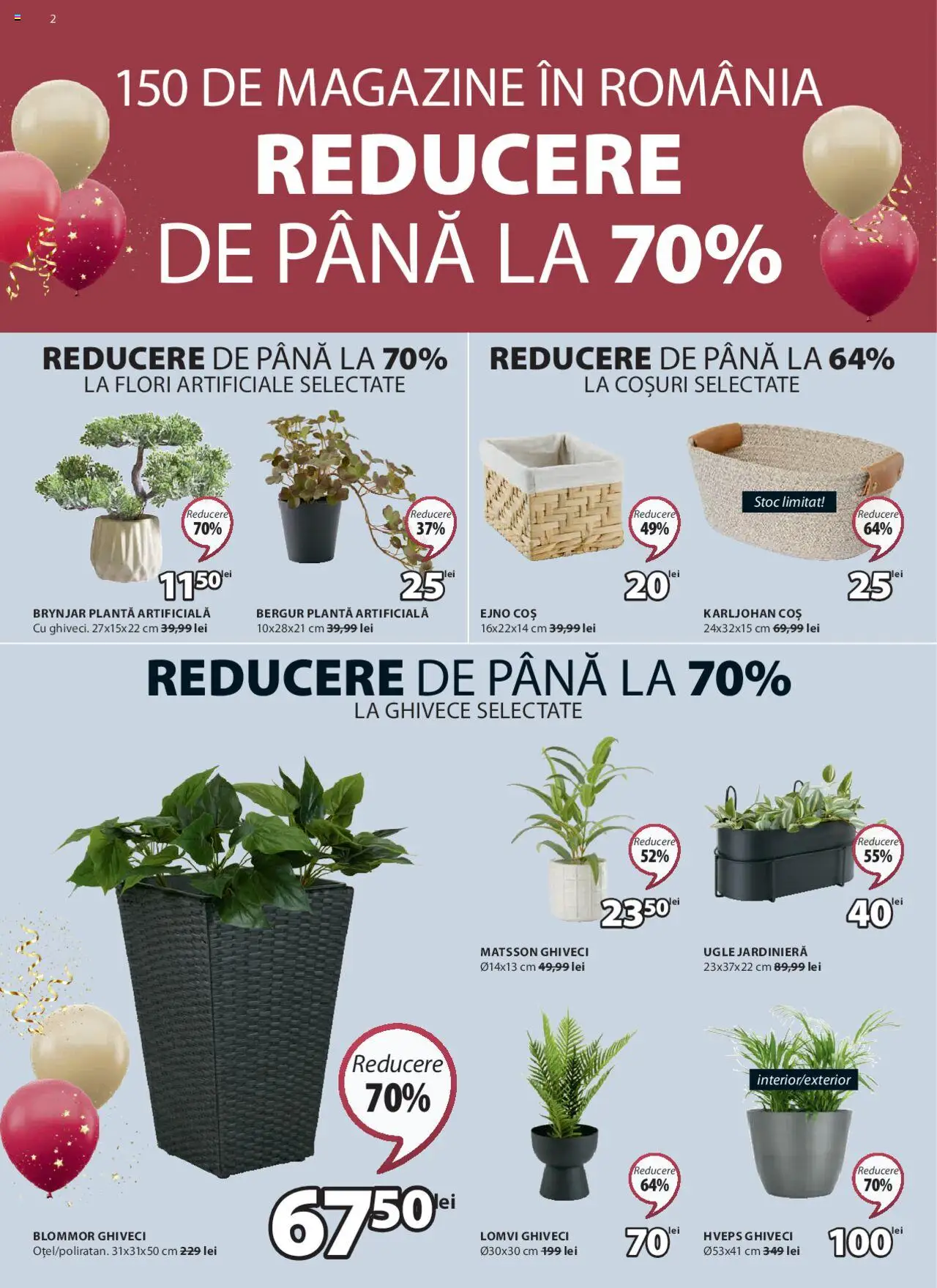 Catalog JYSK 7 Martie - 5 Aprilie 2025 | Pagina 2 | Produse: Coș, Ghiveci