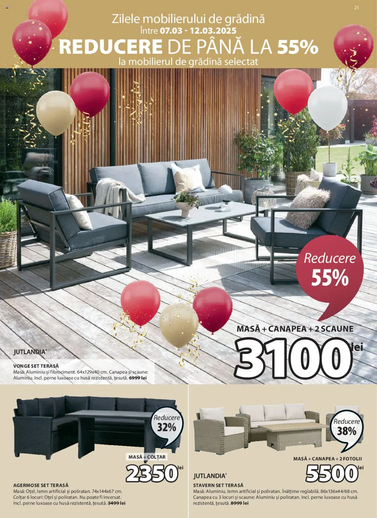 Catalog JYSK 7 Martie - 5 Aprilie 2025 | Pagina 21 | Produse: Canapea, Masă, Colțar