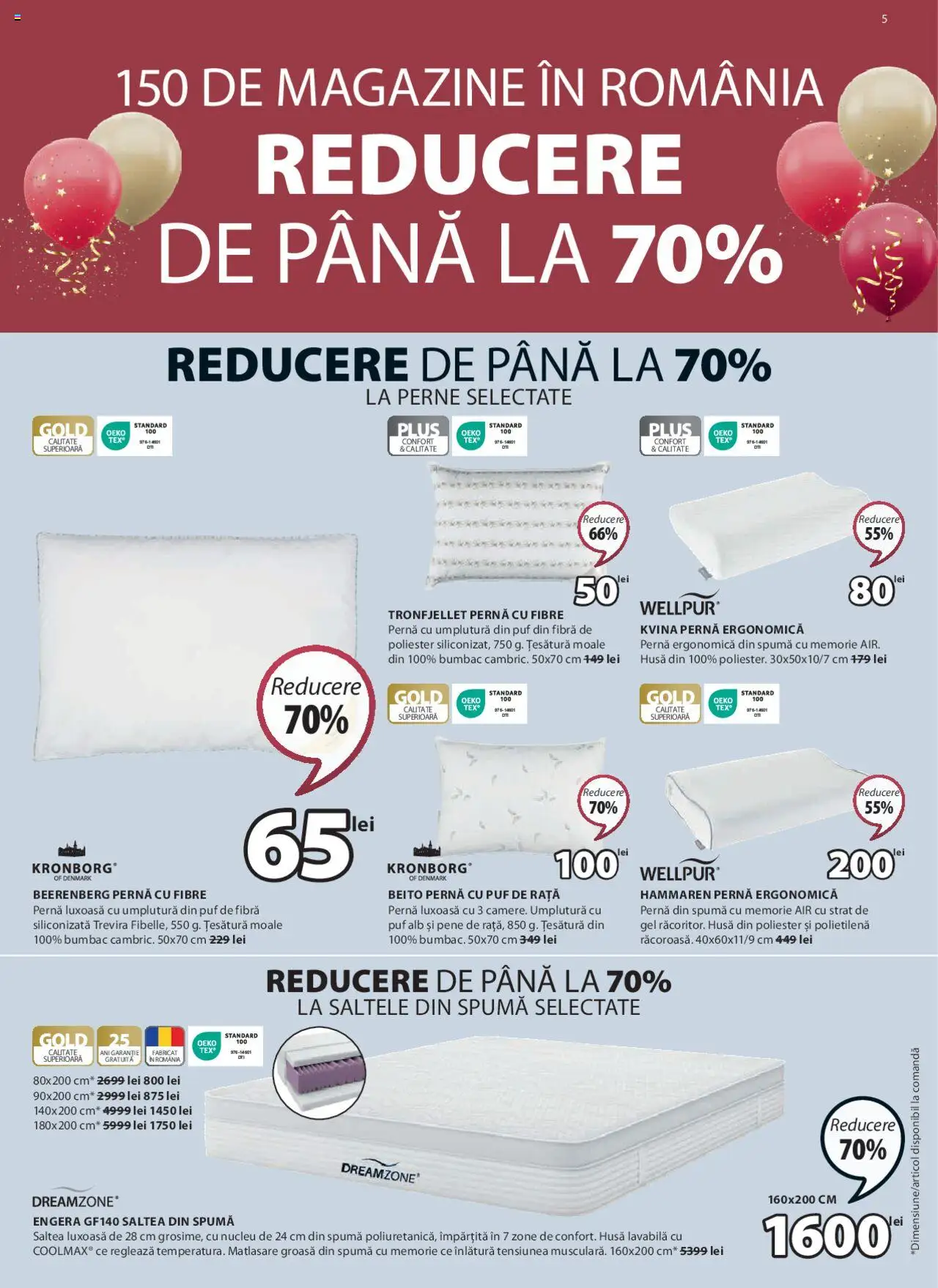 Catalog JYSK 7 Martie - 5 Aprilie 2025 | Pagina 5 | Produse: Saltea, Pernă, Rață, Türk kahvesi öğütme değirmeni
