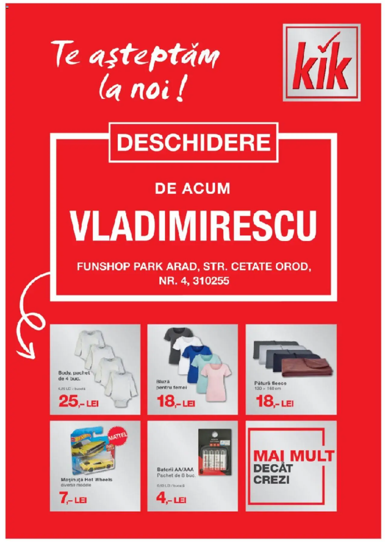 Catalog Kik 6 - 9 Martie 2025 | Pagina 1 | Produse: Pătură, Baterii, Bluză