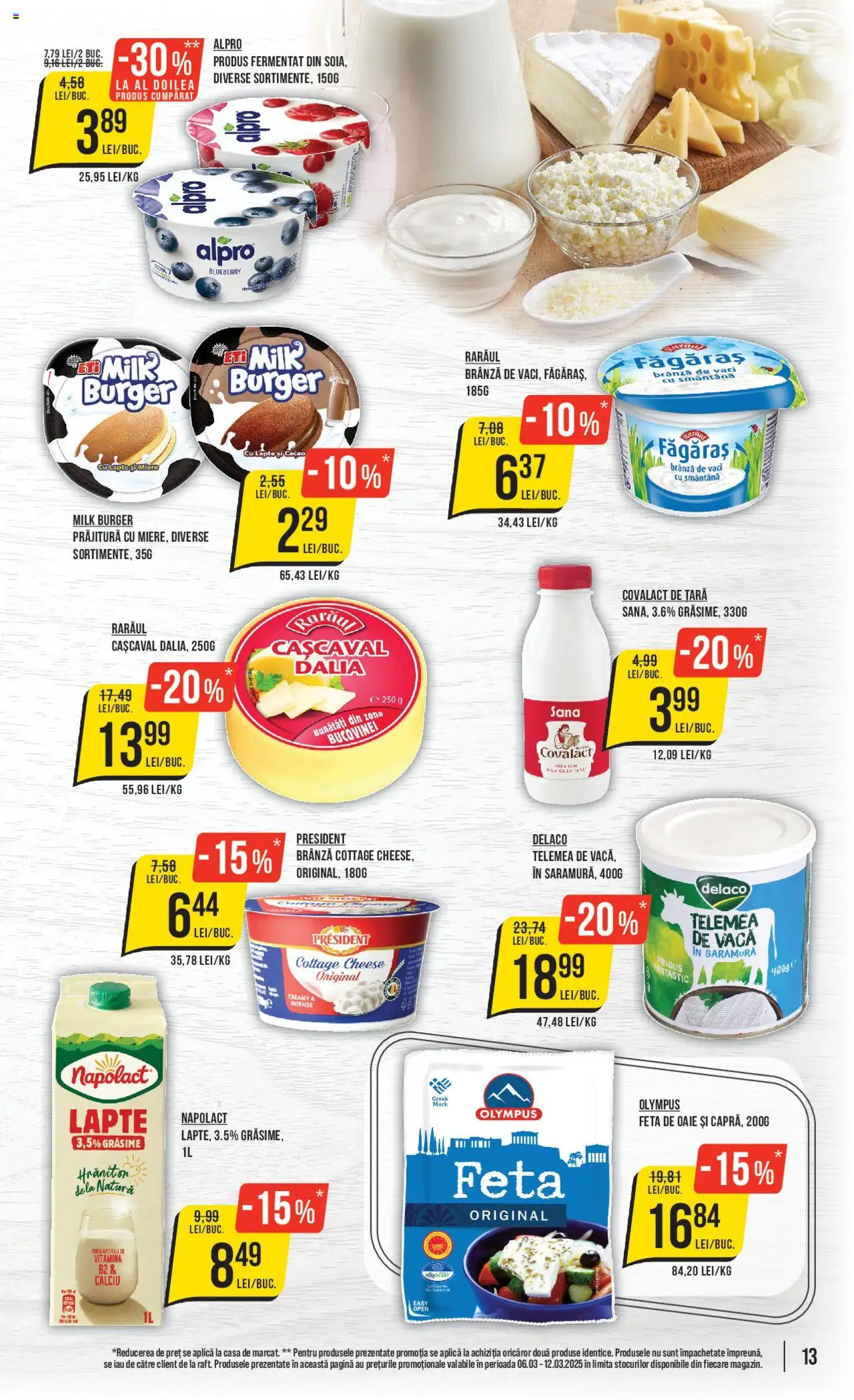 Catalog Mega Image 6 - 12 Martie 2025 | Pagina 13 | Produse: Light Kedi Konservesi, Cașcaval, Prăjitură, Burger