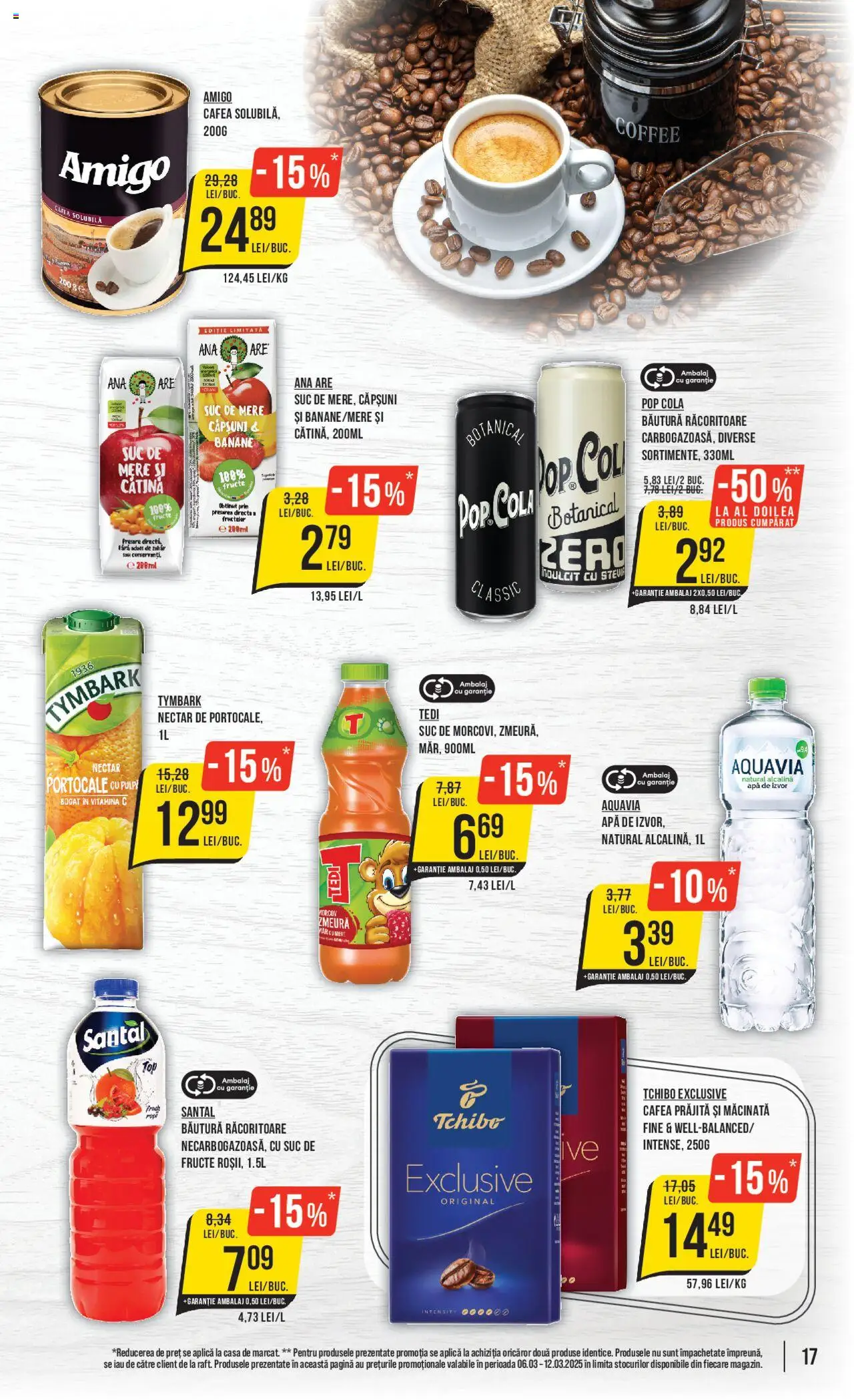 Catalog Mega Image 6 - 12 Martie 2025 | Pagina 17 | Produse: Cafea, Suc, Apă, Fructe