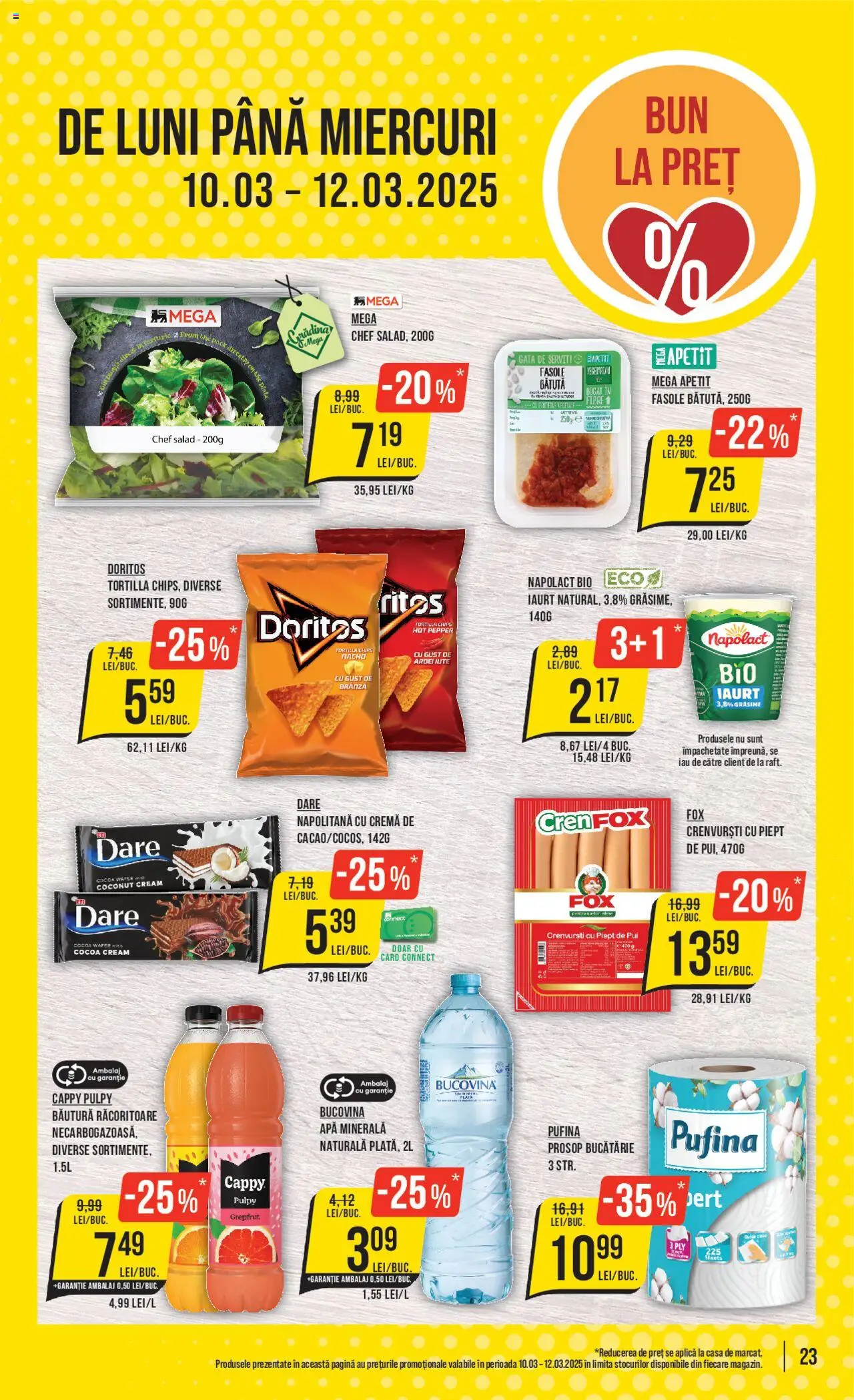 Catalog Mega Image 6 - 12 Martie 2025 | Pagina 23 | Produse: Yazı tahtası kalemi, Brânză, Iaurt, Cremă