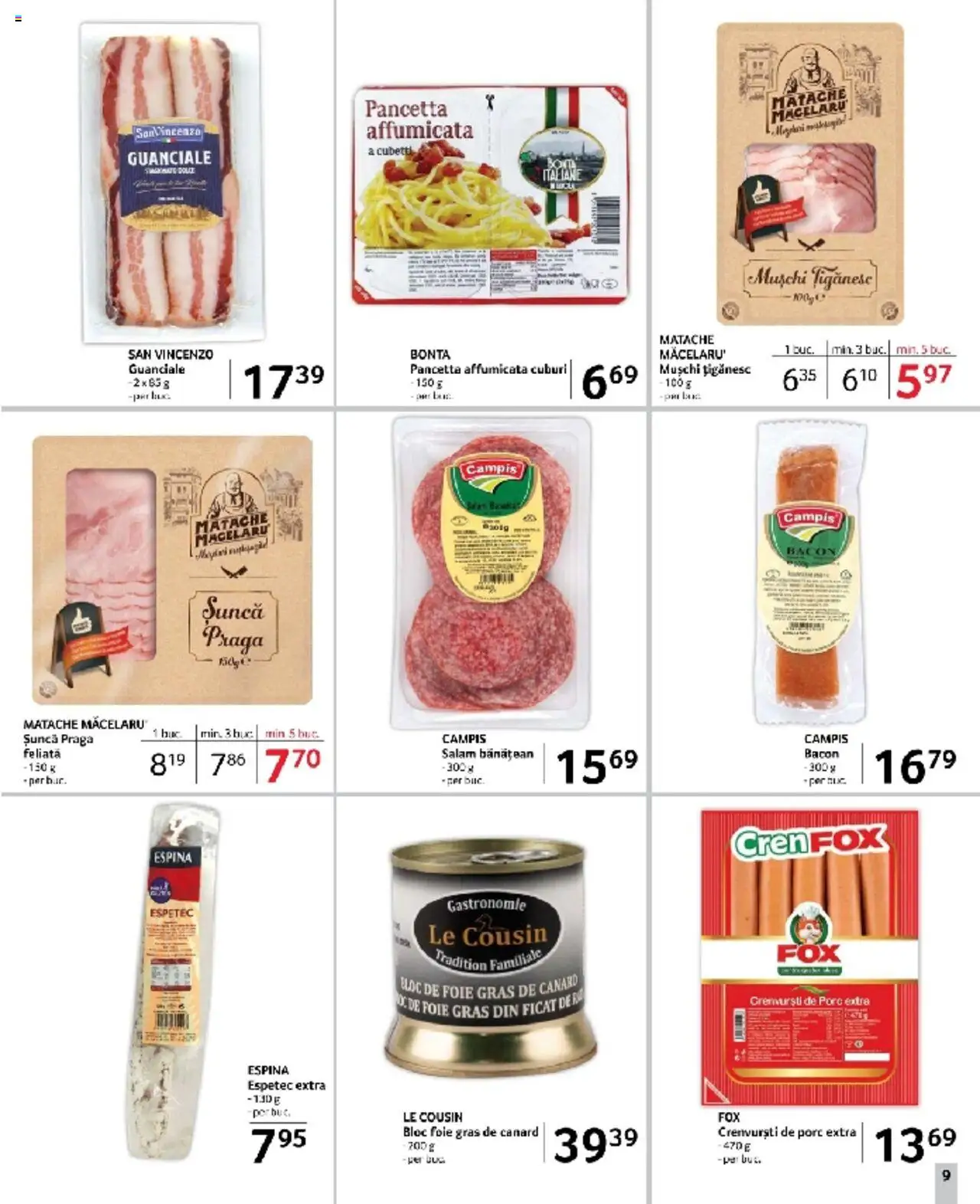 Catalog Selgros 7 - 20 Martie 2025 | Pagina 9 | Produse: Crenvurști, Bacon, Salam, Șuncă
